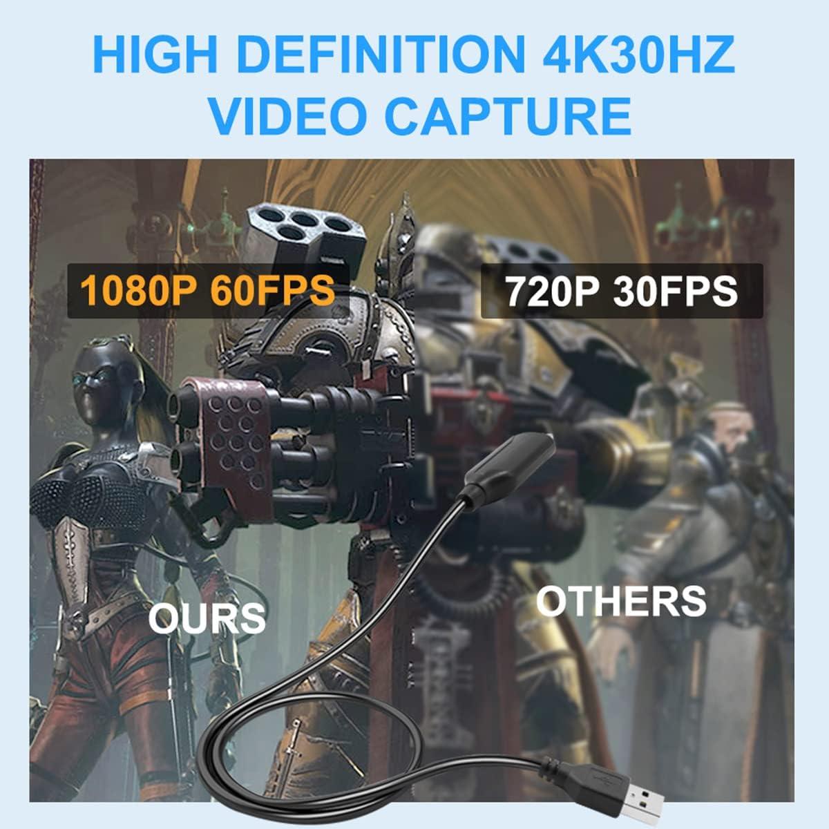 Tarjeta de Captura de Video HDMI a USB 4K HDSUNWSTD