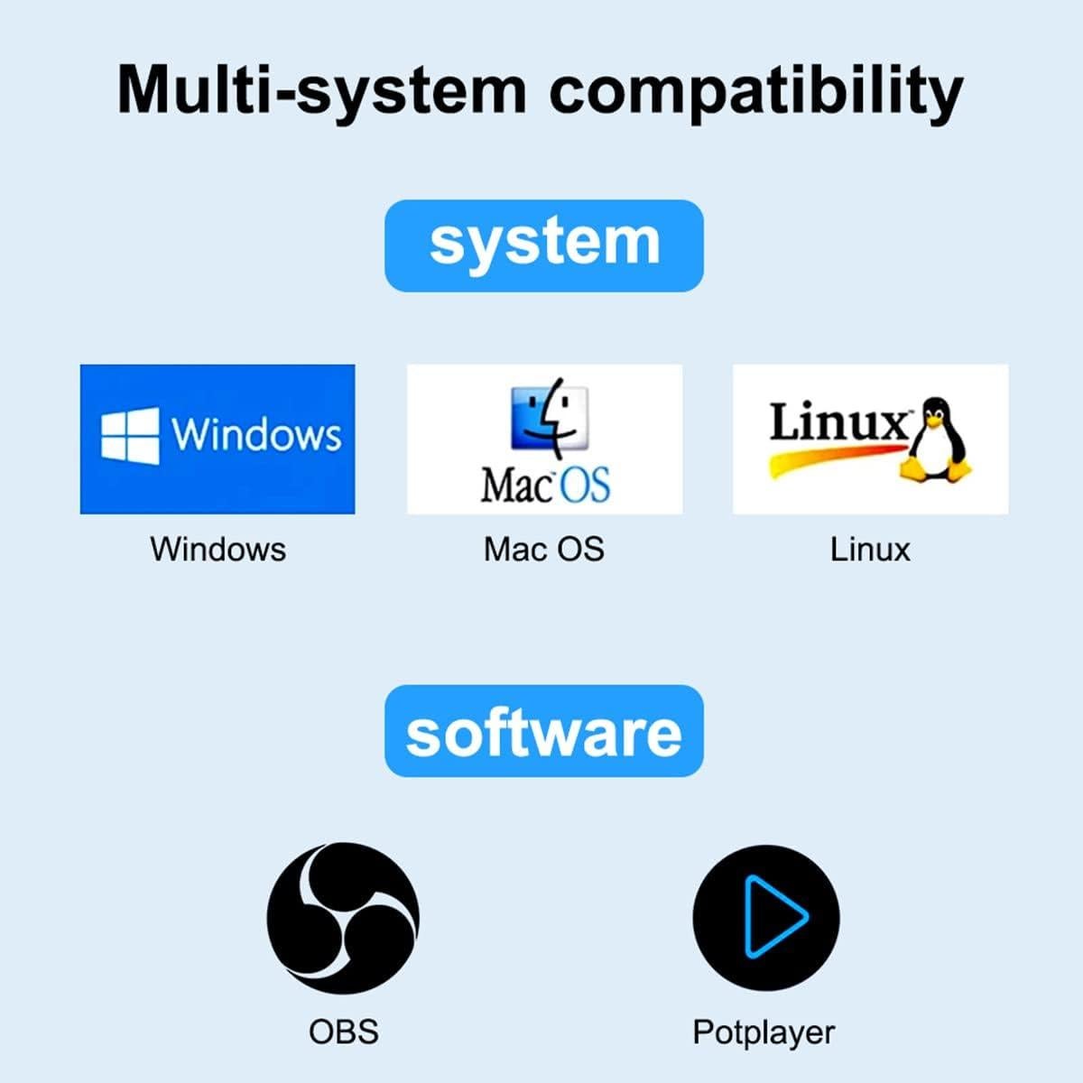 Tarjeta de Captura de Video HDMI a USB 4K HDSUNWSTD