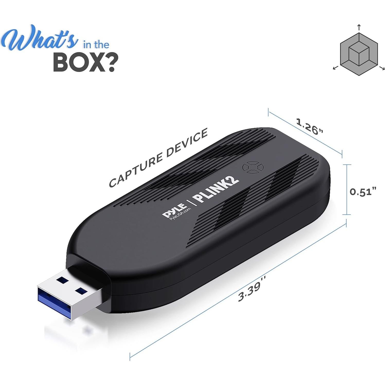 Tarjeta de Captura HDMI Pyle PLINK2 4K USB3.1 Plug & Play