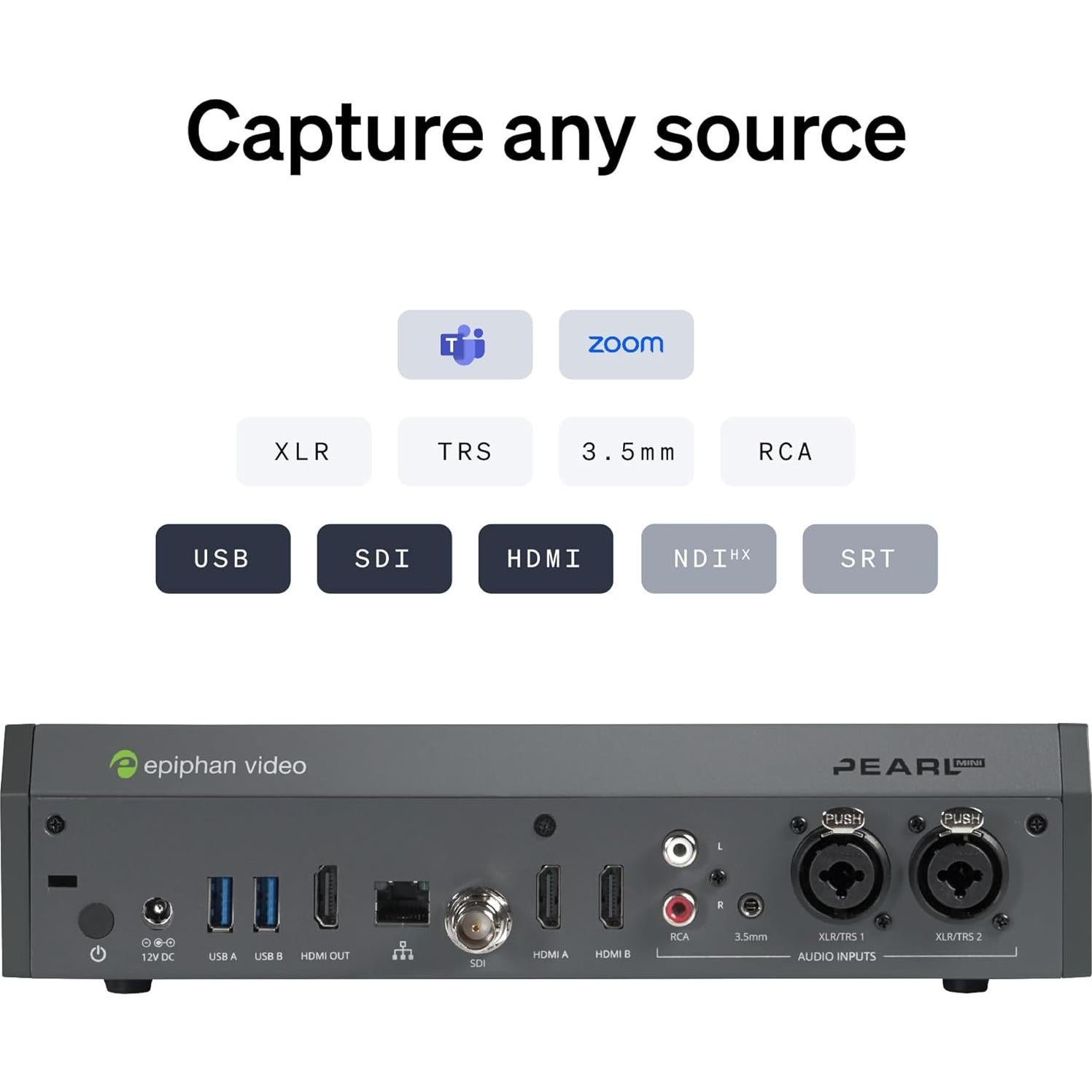 Epiphan Video Pearl Mini - Video Recording and Streaming System Capture Device