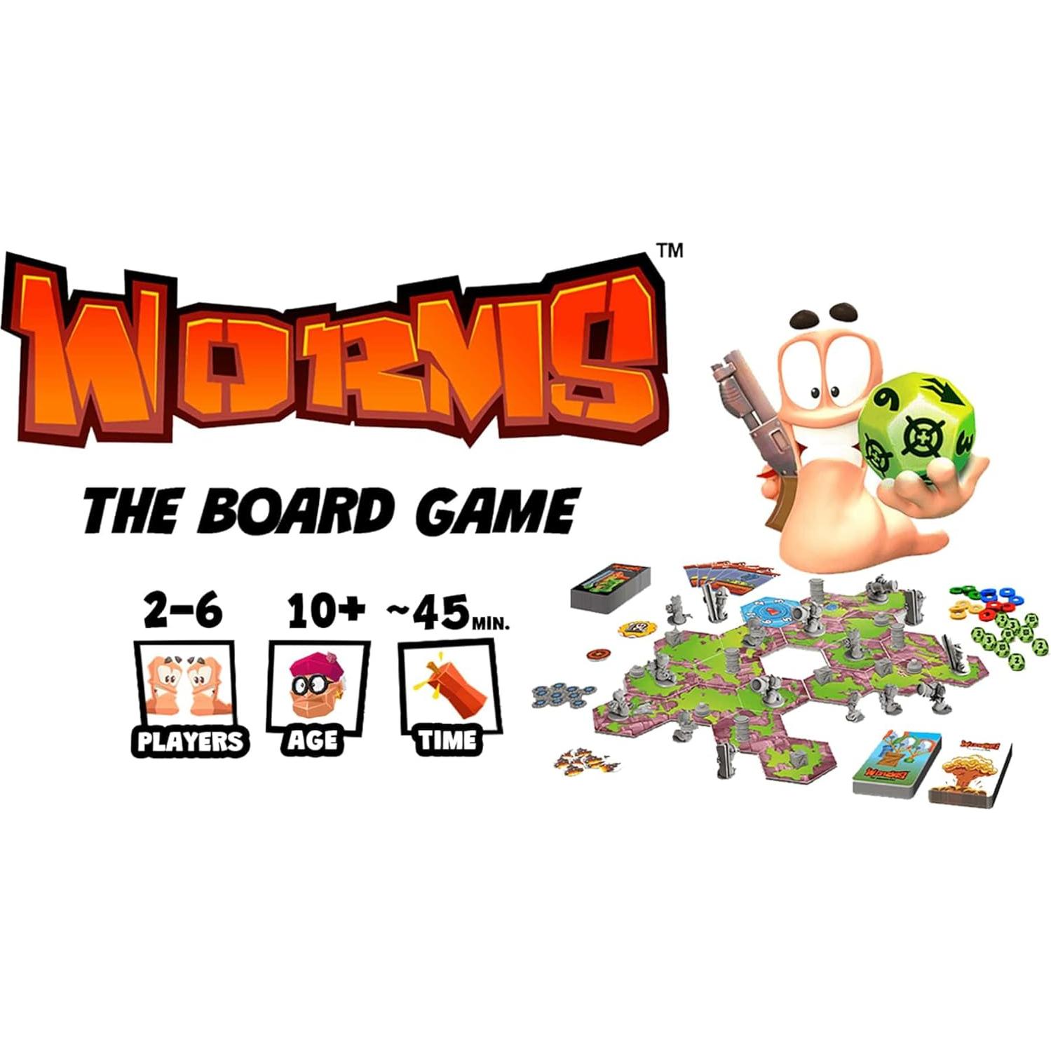 Juego de Mesa Worms Mantic - 2-6 Jugadores, 10+ Años