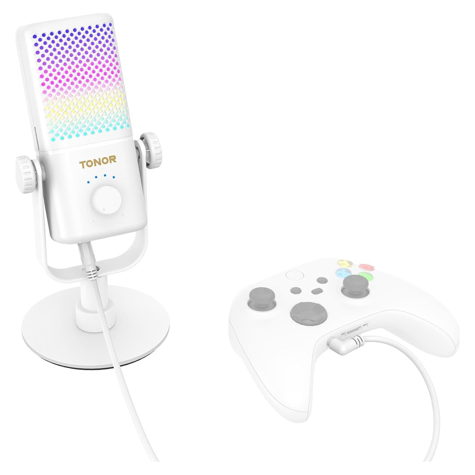 Micrófono TONOR TCX3 para Xbox, RGB, 30h Batería, Silencio Rápido