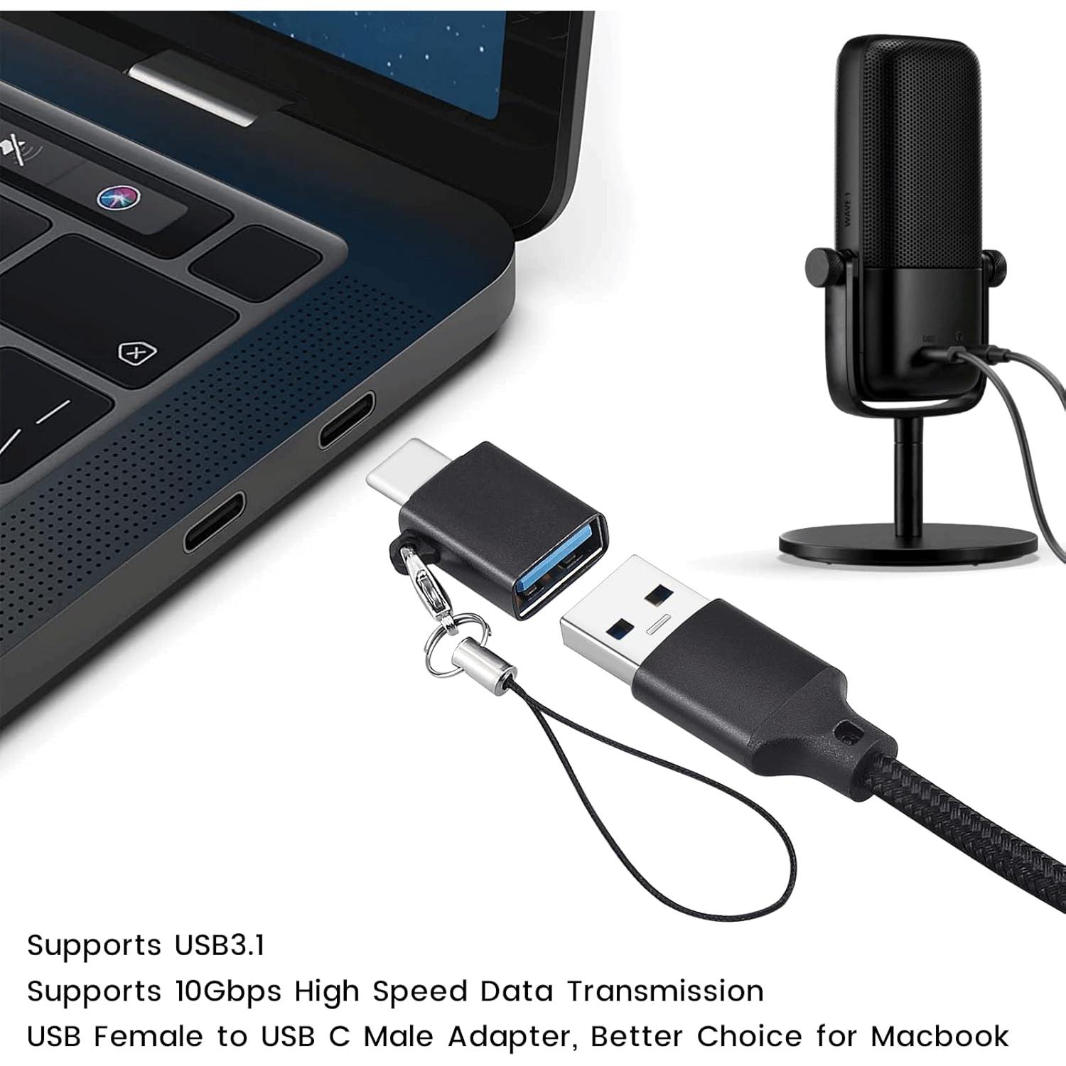 Cable USB C Weishan 2m para Elgato HD60 S+ y micrófonos XLR