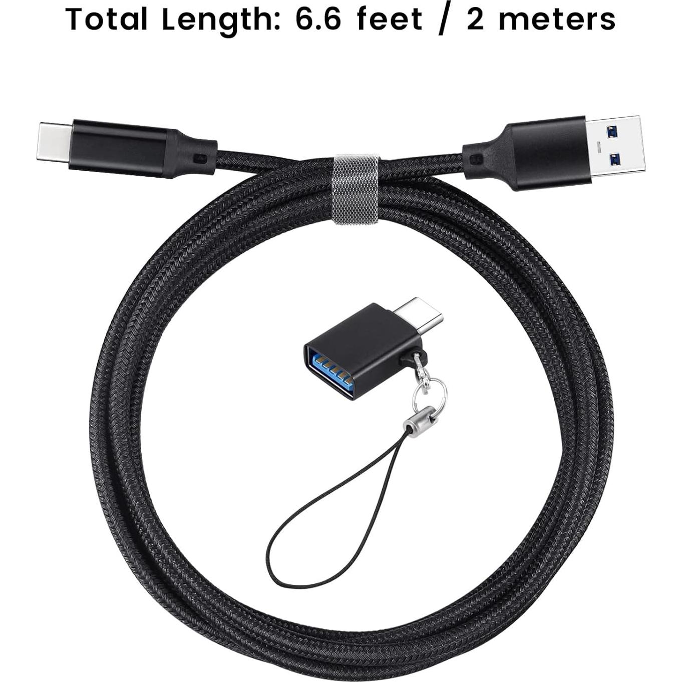 Cable USB C Weishan 2m para Elgato HD60 S+ y micrófonos XLR