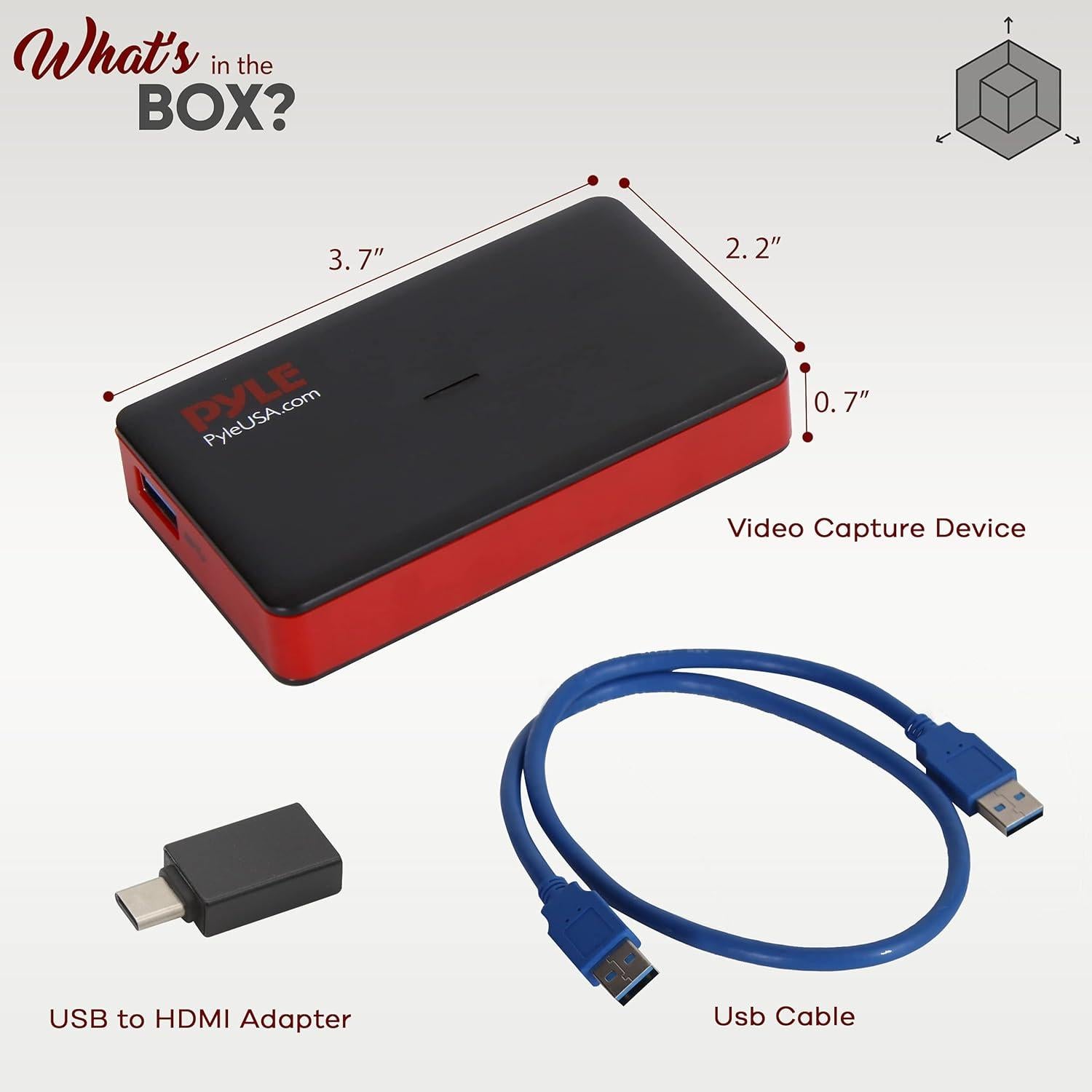 Dispositivo de Captura de Video Pyle PHDRCB48 HDMI 1080p