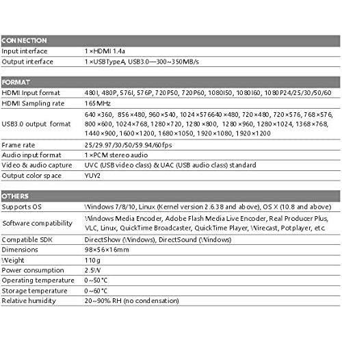 Captura de Video HDMI a USB 3.0 AVMATRIX UC1218 1080p