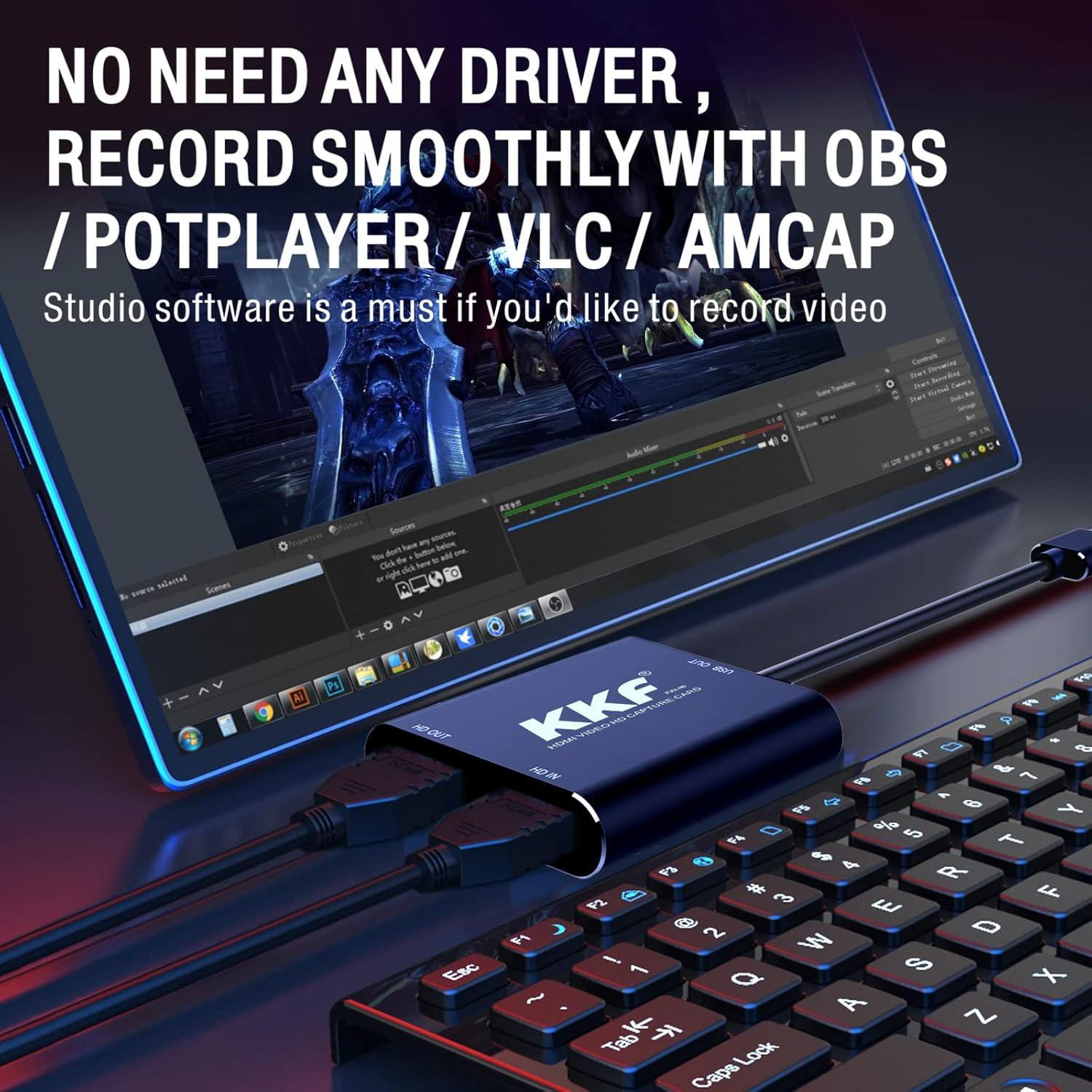 Tarjeta de Captura KKF USB-C 3.0 1080P60 para PS5 PS4 Xbox