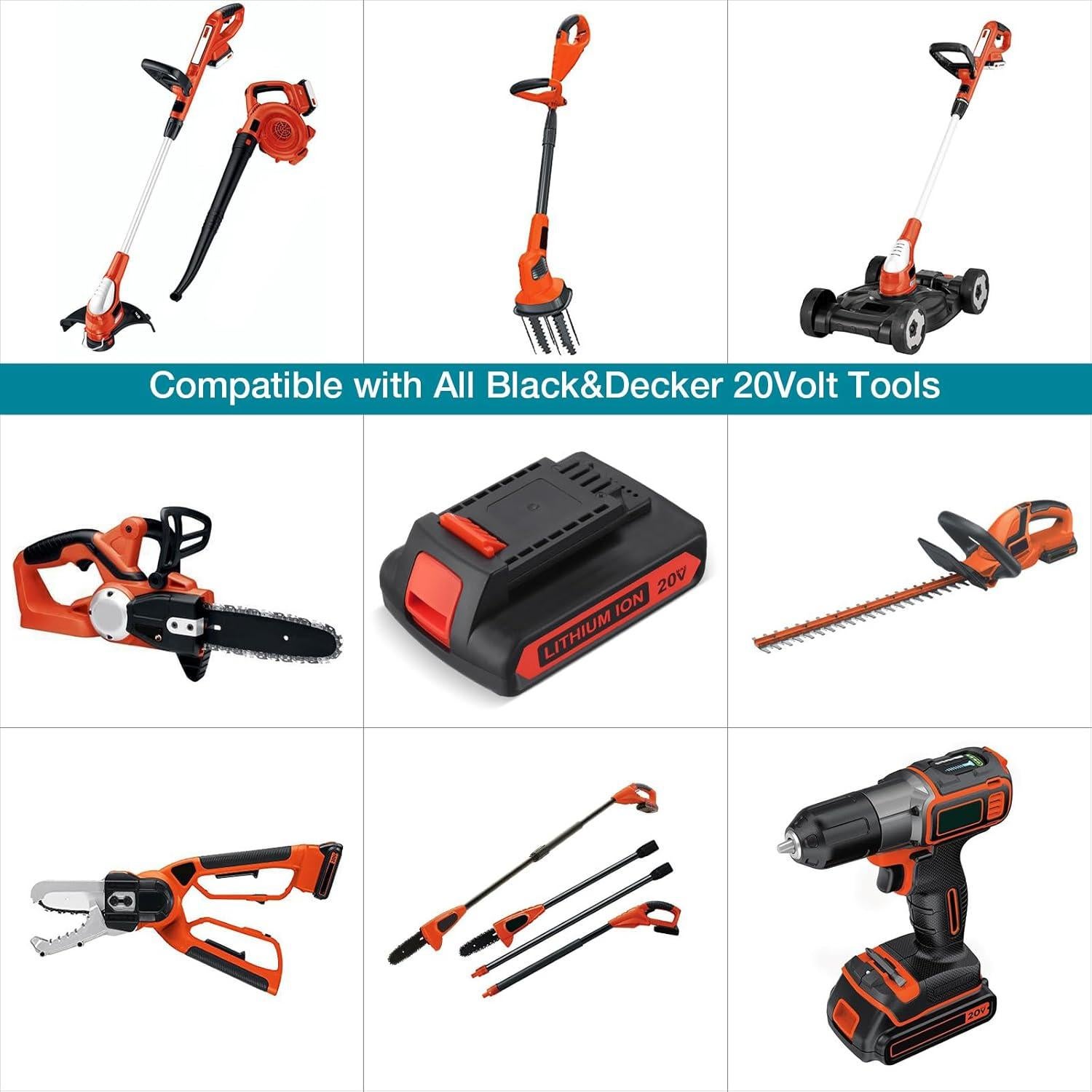 Batería de Litio 20V 3000mAh Black & Decker LBXR20