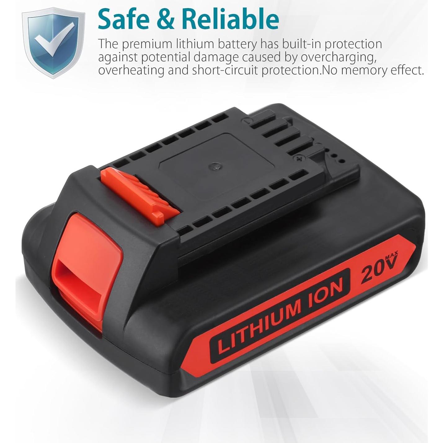 Batería de Litio 20V 3000mAh Black & Decker LBXR20