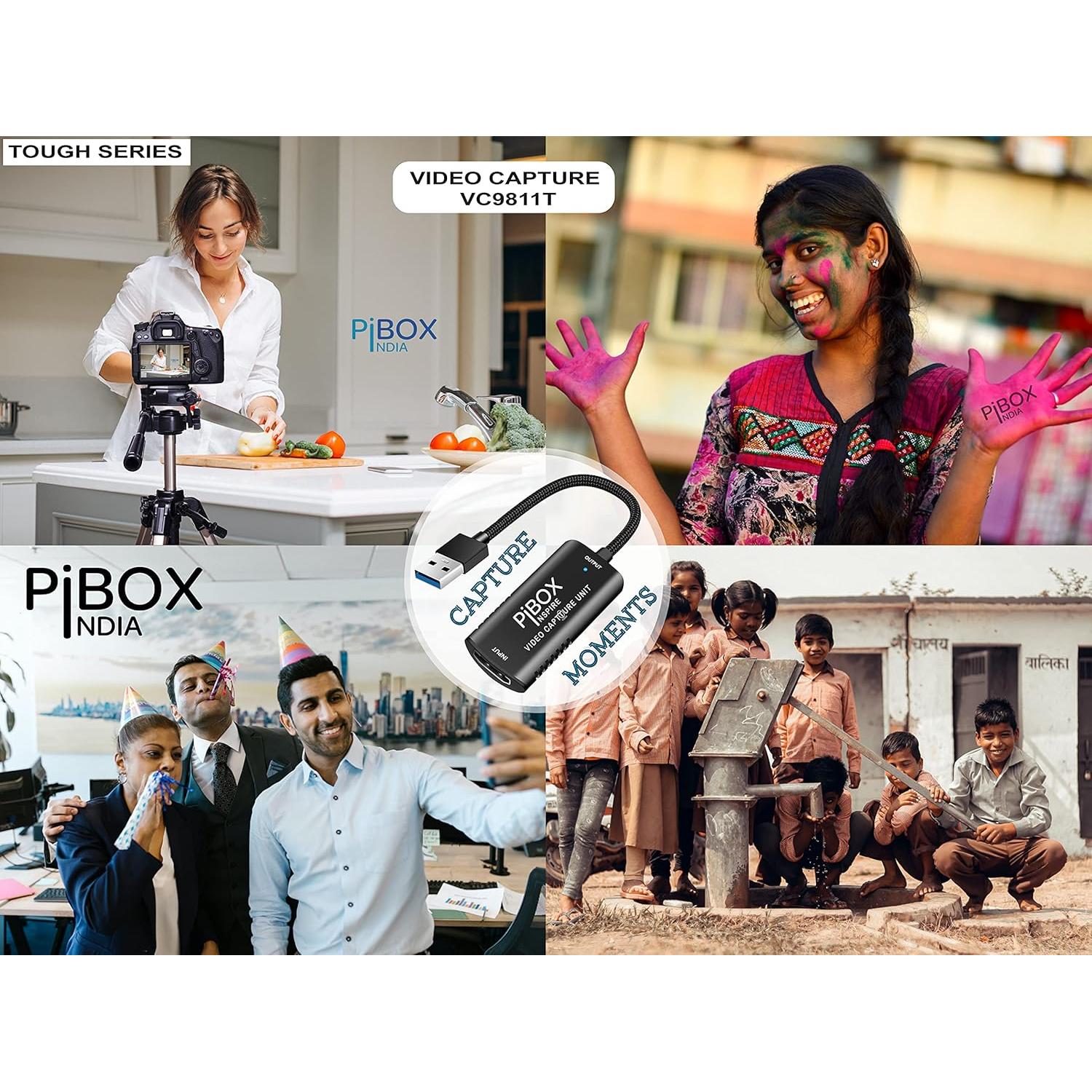 Tarjeta de Captura de Video PiBOX India HDMI a USB 3.0 1080P