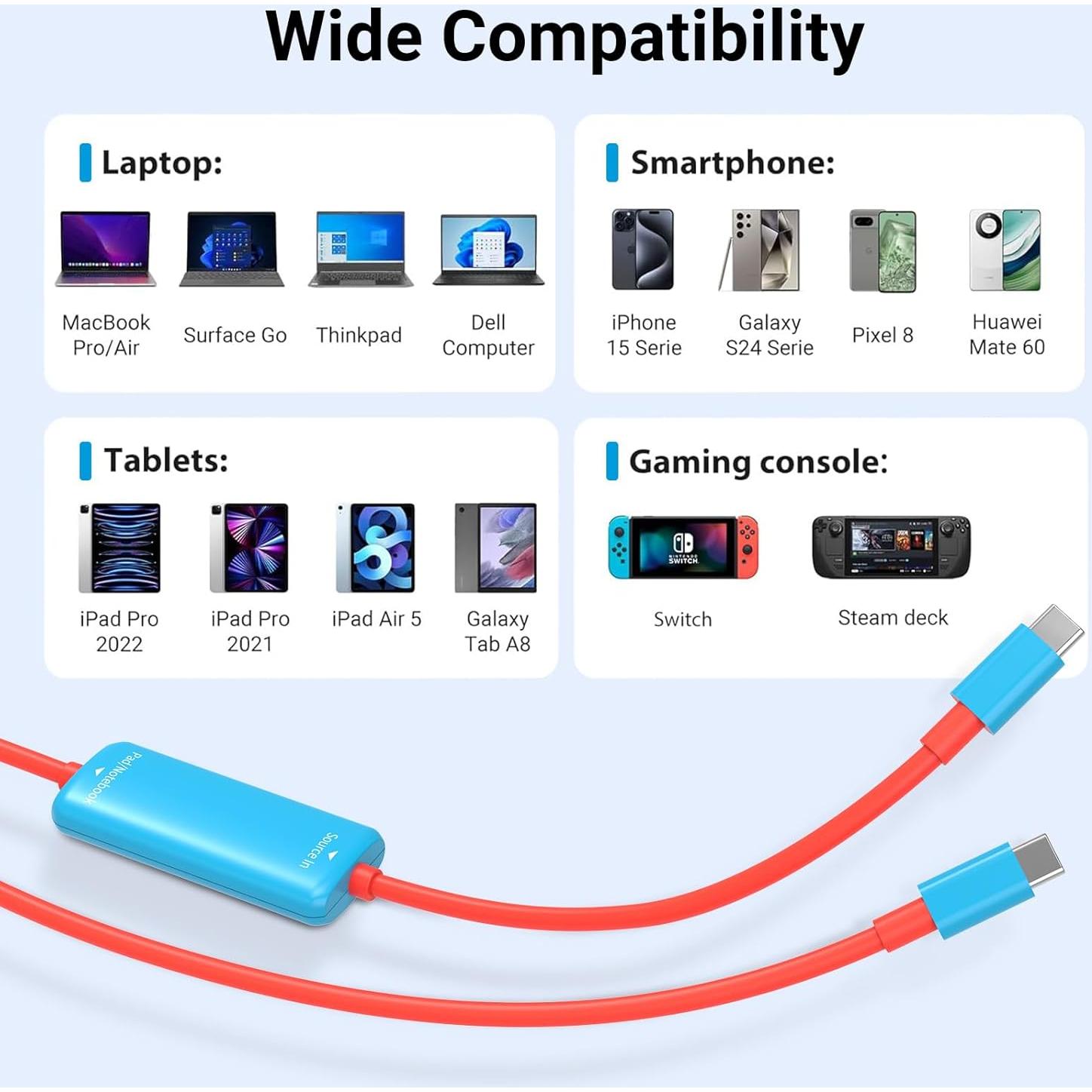 Capturadora de Video USB-C 1080P 60FPS Mozzvas para Streaming