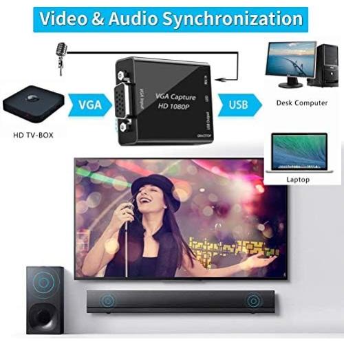 Tarjeta de Captura VGA GRACETOP GT-VGACJX1 HD 720P USB