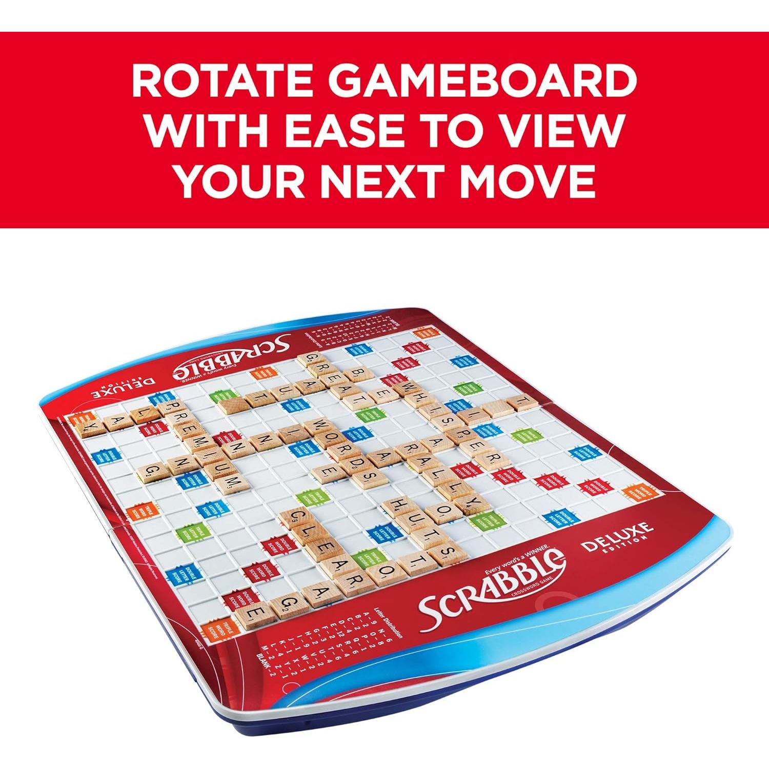 Juego de Mesa Scrabble Deluxe Hasbro para 2-4 Jugadores