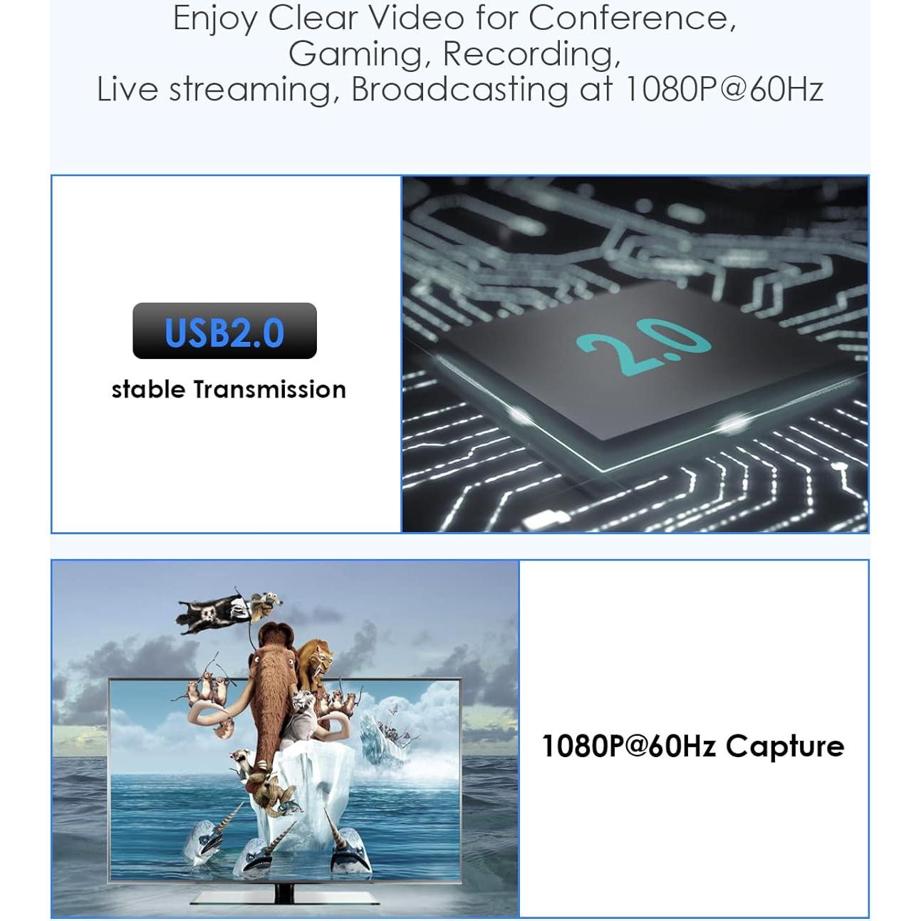 Tarjeta de Captura de Video LENTION VC20 4K HDMI a USB-C