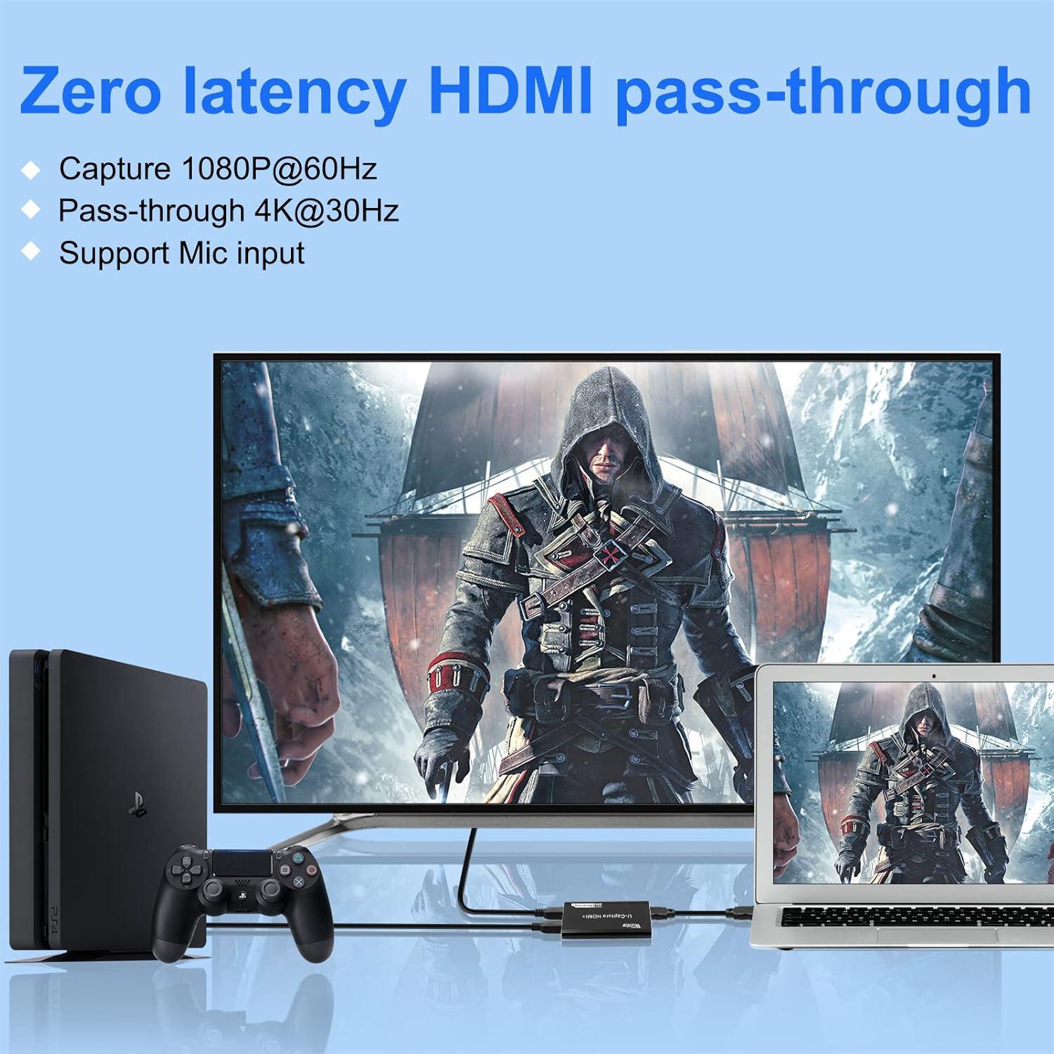 Tarjeta de Captura de Video Wiistar UHUV30 1080P 60fps HDMI USB 3.0