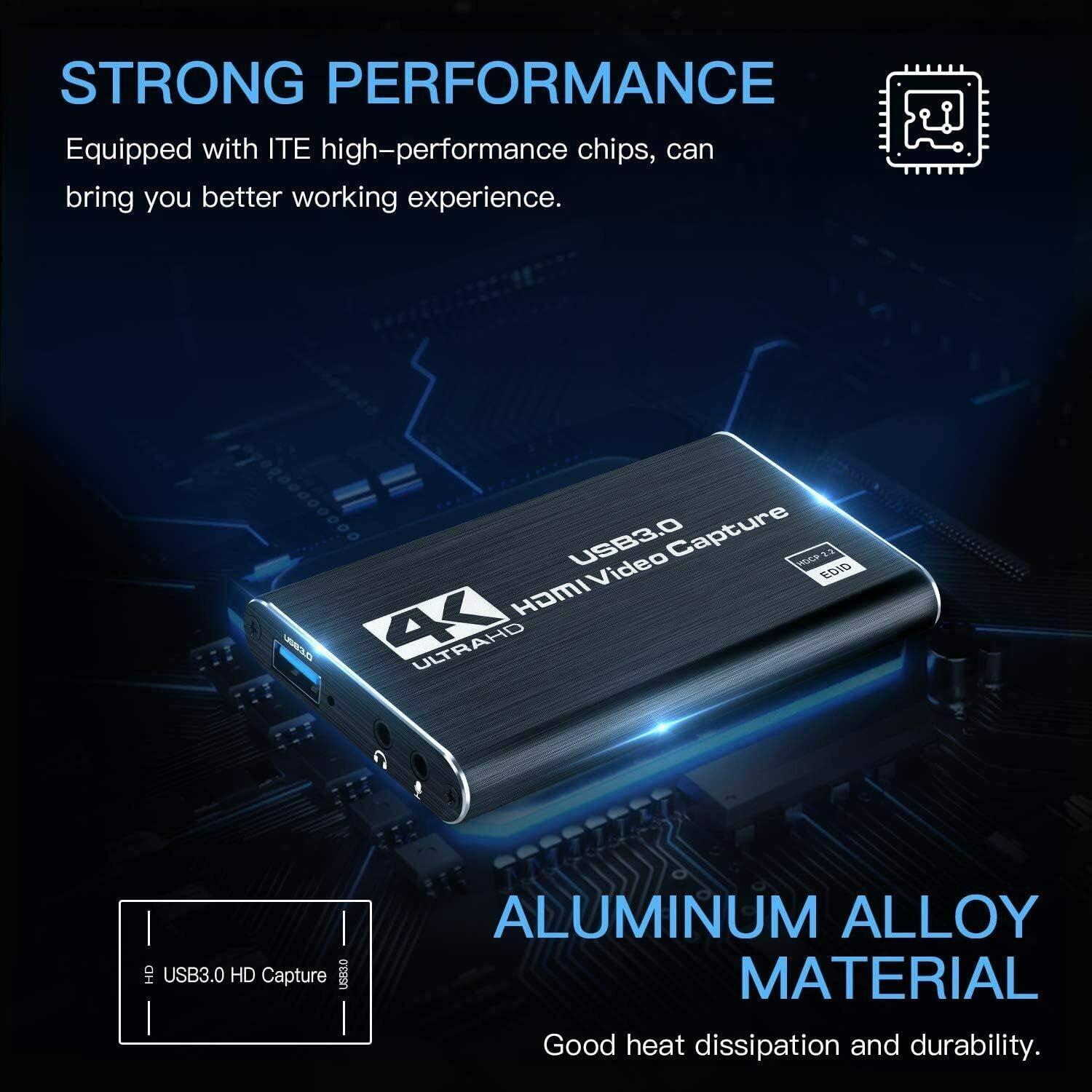 Tarjeta de Captura de Video DADAWE HDMI 4K USB 3.0 1080P 60FPS