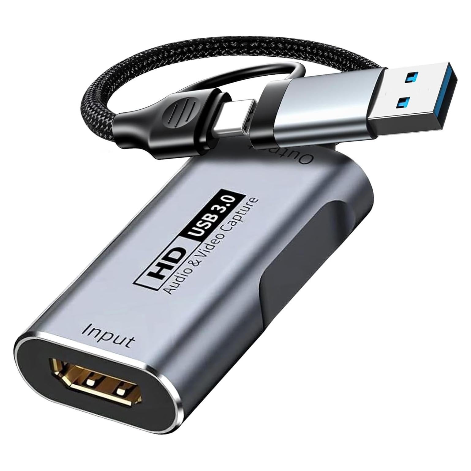 Tarjeta de Captura HDMI a USB 3.0 GKEAPZA 4K 1080P 60FPS