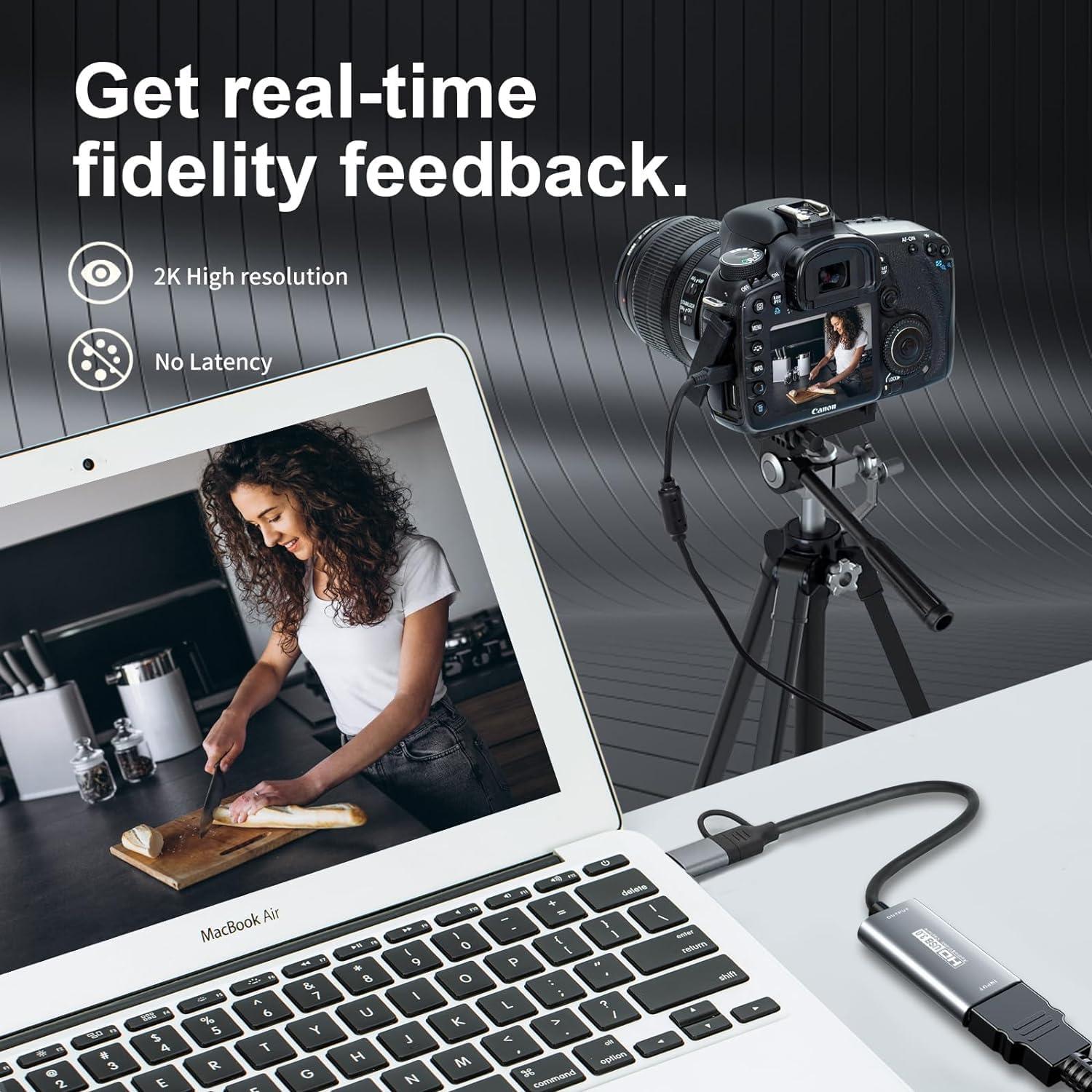 Tarjeta de Captura HDMI a USB 3.0 GKEAPZA 4K 1080P 60FPS