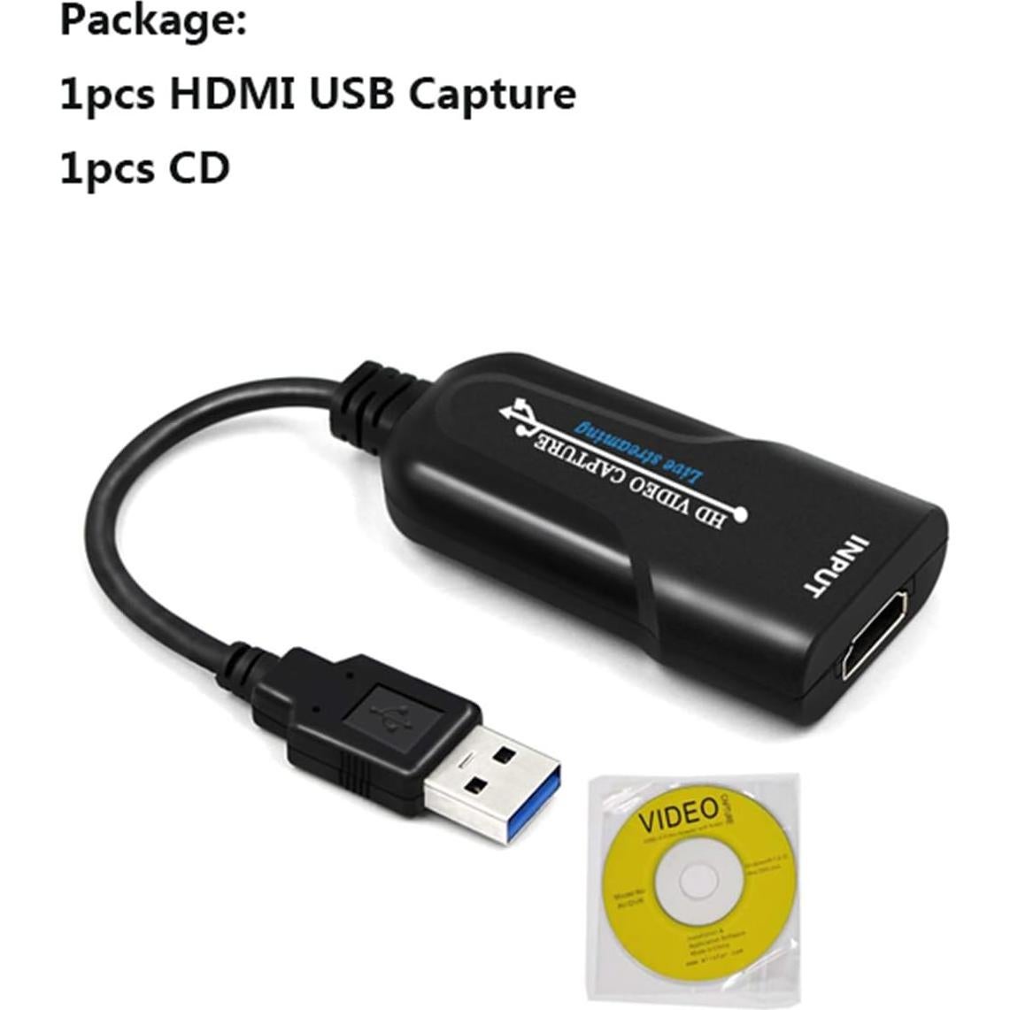 Tarjeta de Captura HDMI a USB 2.0 HDSUNWSTD 1080p 30Hz