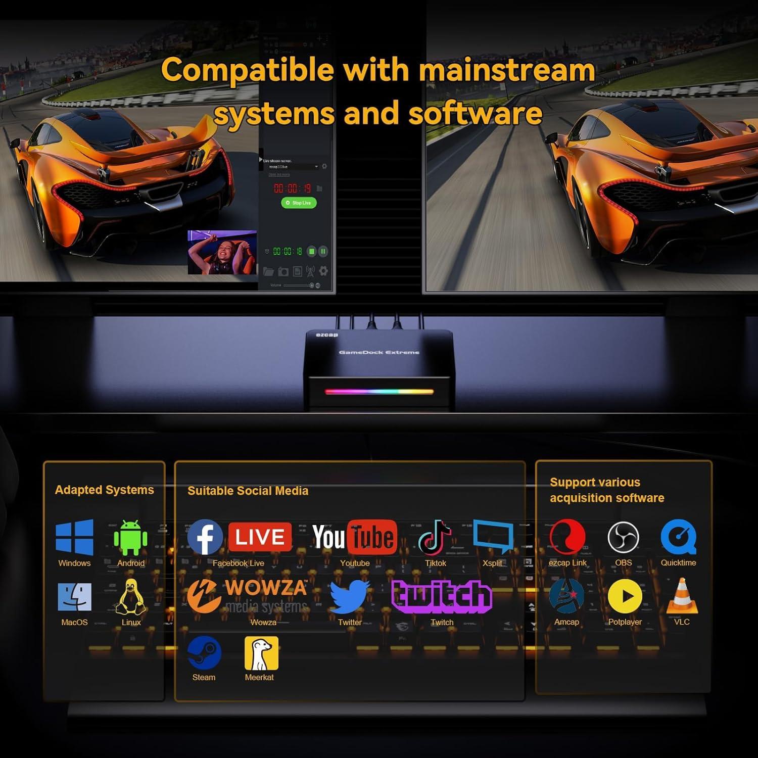 Tarjeta de Captura de Video Ezcap360 HDMI a USB 3.0 4K 60FPS