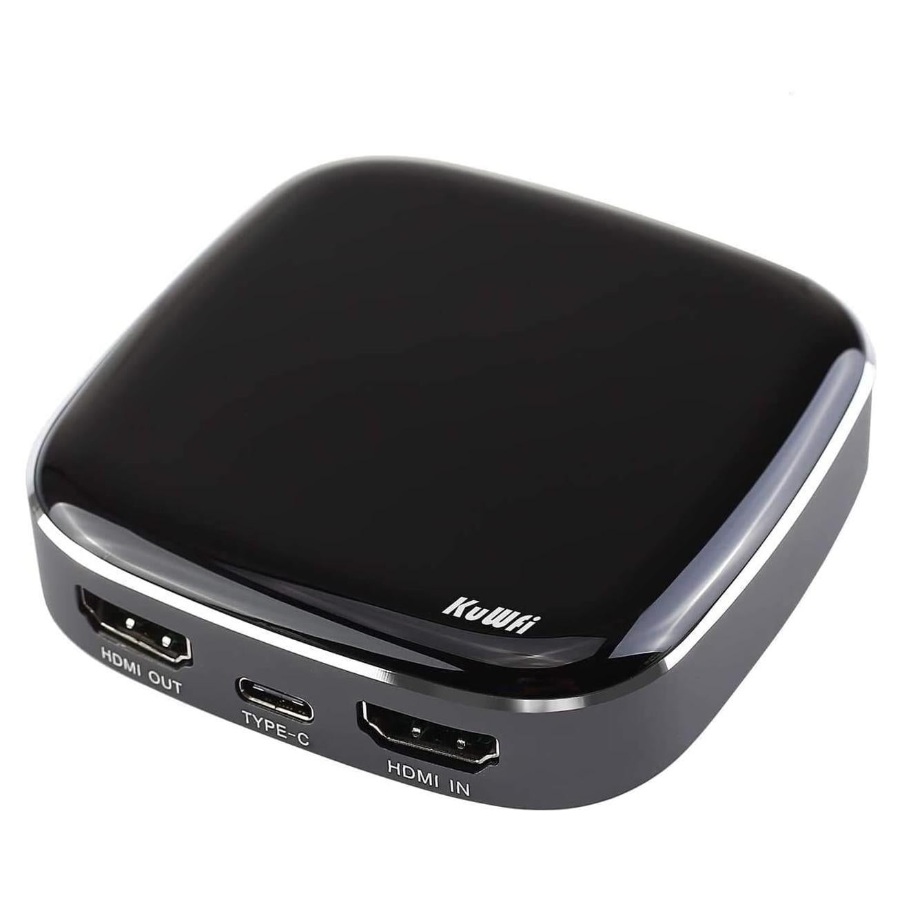 Tarjeta de Captura de Video KuWFi 1080P 60FPS HDMI a USB-C