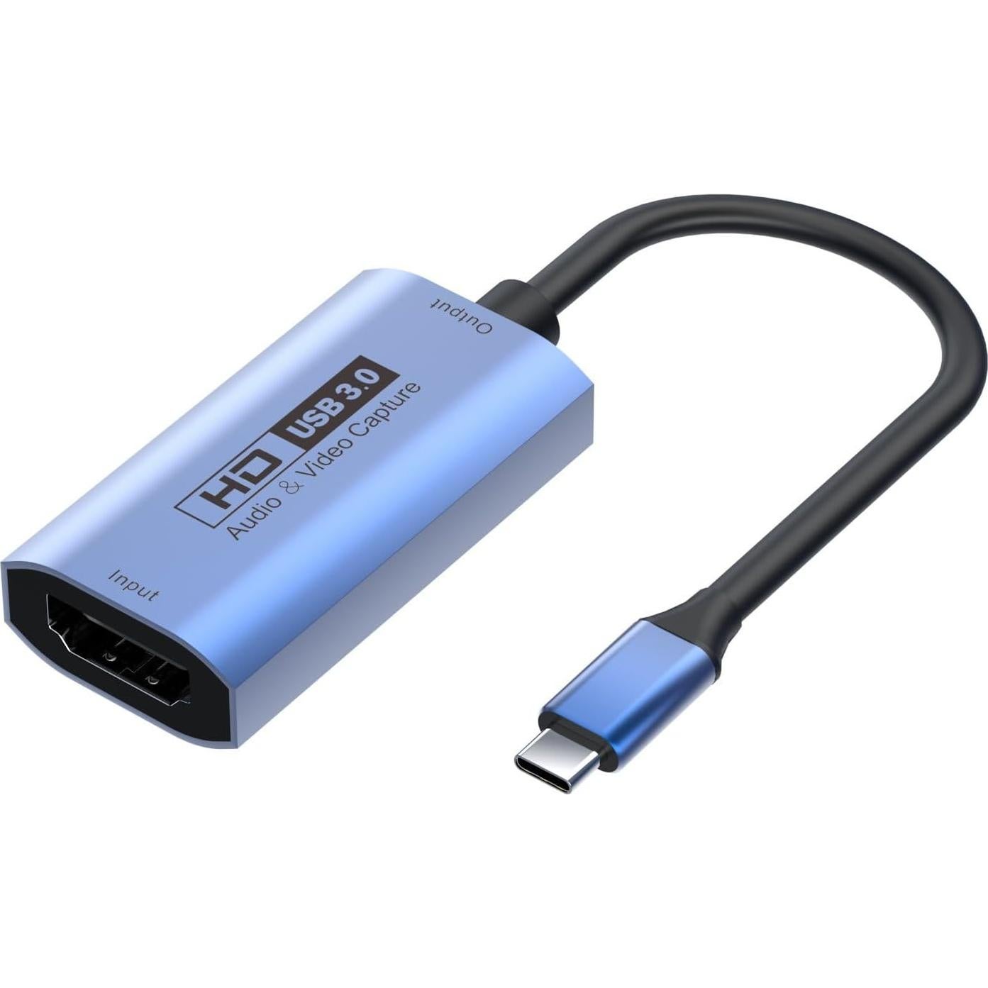 Replacement HDMI Female to TYPEC Male Audio Video Capture Card Live Streaming Recorder MS2130 HDMI2.0 Capture Card Device Connection USBC3.0 Computer Host Laptop Docking Adapter Cable 4K60HZ