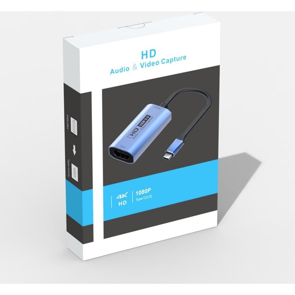 Replacement HDMI Female to TYPEC Male Audio Video Capture Card Live Streaming Recorder MS2130 HDMI2.0 Capture Card Device Connection USBC3.0 Computer Host Laptop Docking Adapter Cable 4K60HZ