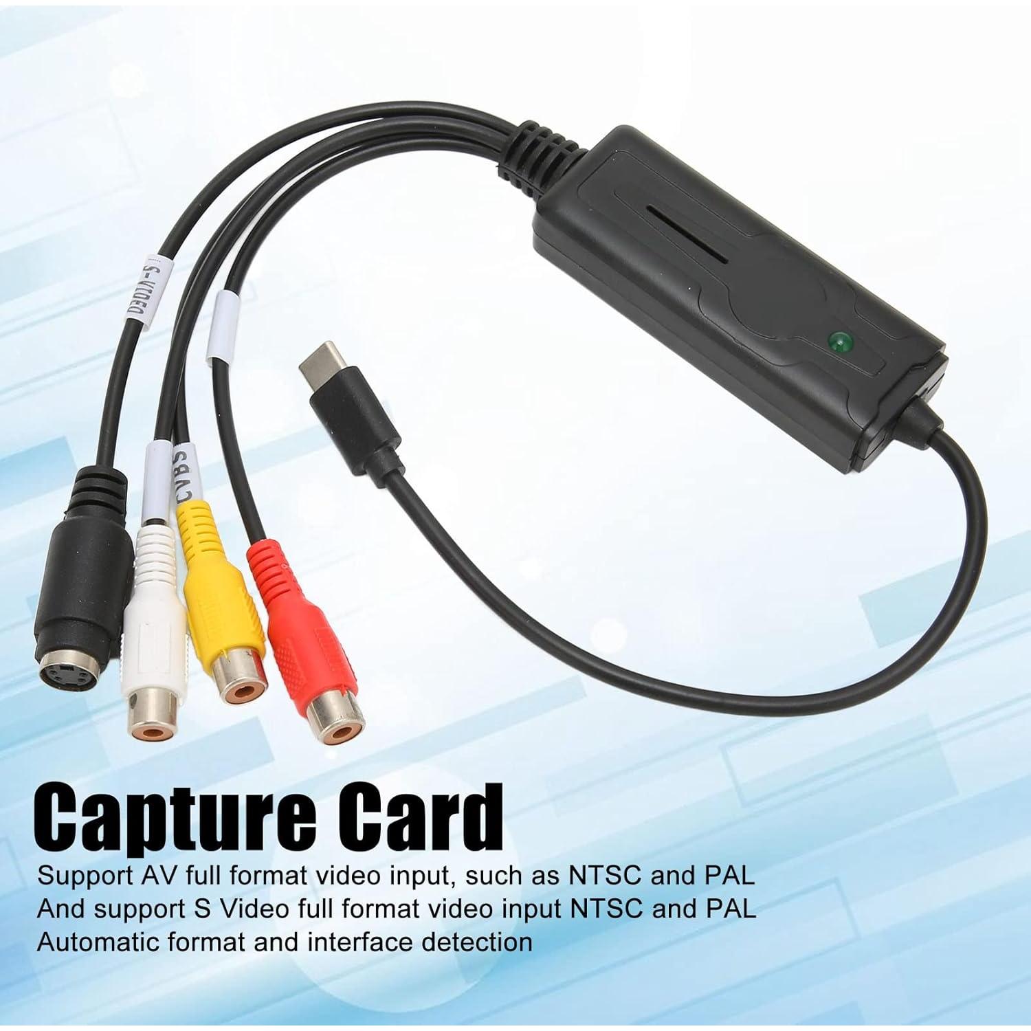 Tarjeta de Captura de Video y Audio USB-C PUSOKEI AV/S NTSC PAL