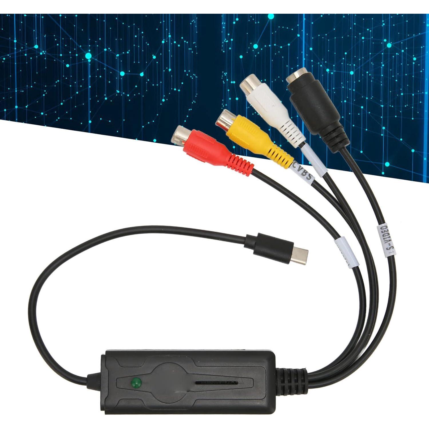 Tarjeta de Captura de Video y Audio USB-C PUSOKEI AV/S NTSC PAL
