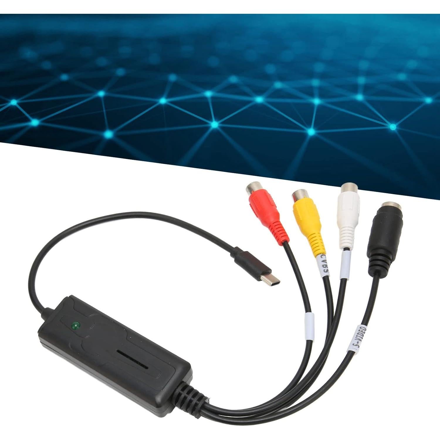 Tarjeta de Captura de Video y Audio USB-C PUSOKEI AV/S NTSC PAL