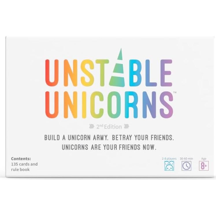 Juego de Cartas Unstable Unicorns - TeeTurtle - 135 Cartas