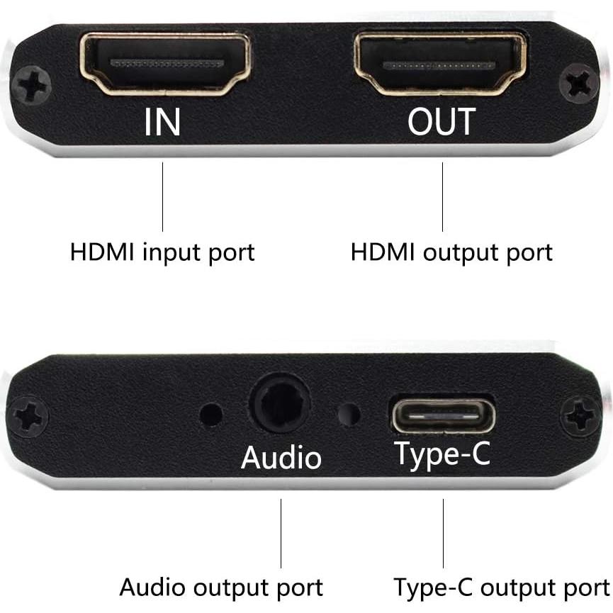 Captura de Video HDMI 1080P HDSUNWSTD USB-C Streaming