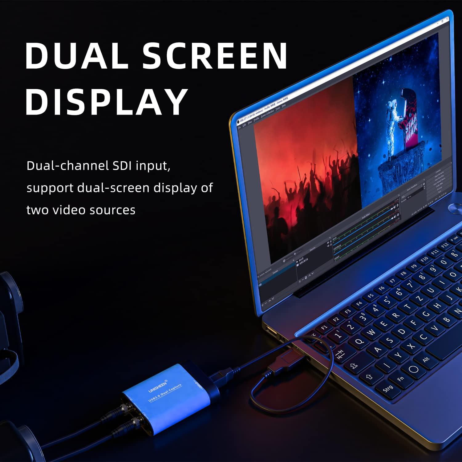 Tarjeta de Captura Doble SDI UNISHEEN UC3300S 1080P USB 3.0