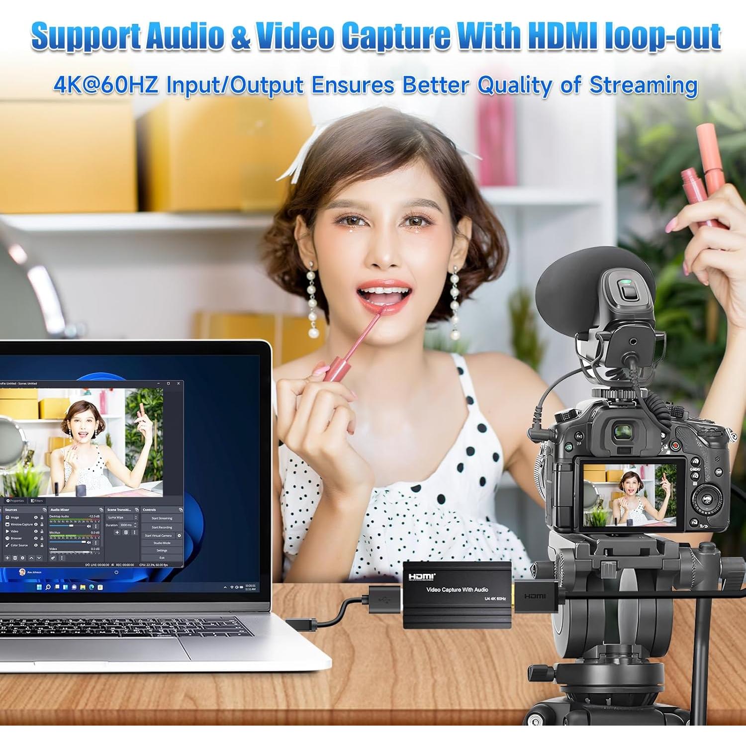 Tarjeta de Captura HDMI 4K 60Hz ORIVISION ZY-UCH801 USB-C