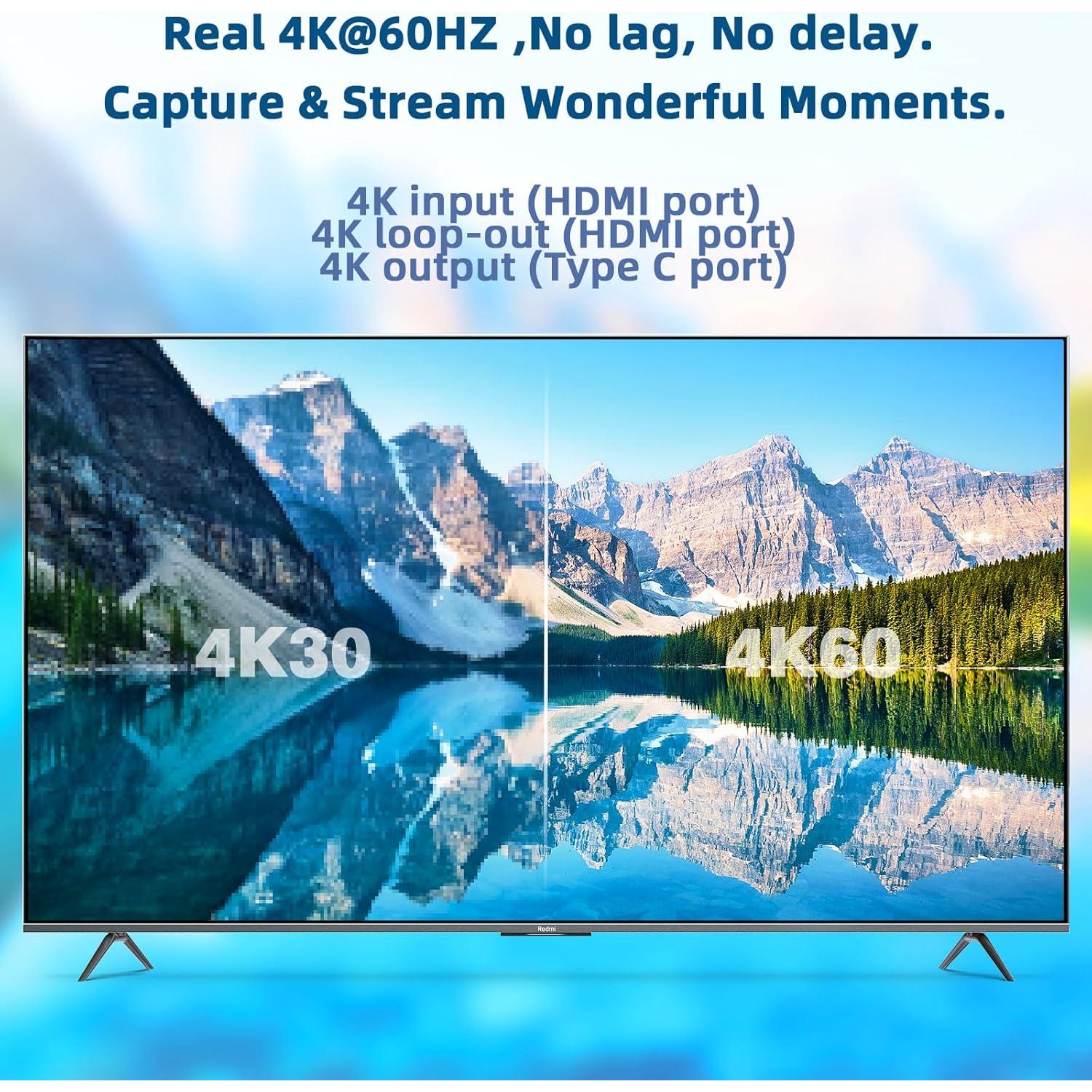 Tarjeta de Captura HDMI 4K 60Hz ORIVISION ZY-UCH801 USB-C