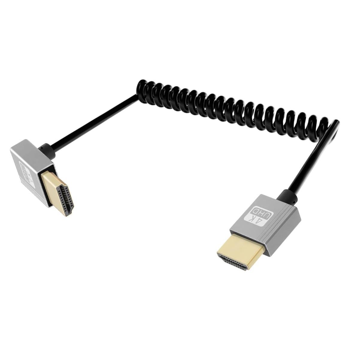 Cable HDMI Enrollado 4K YANBORONSN 0.67m 270 Grados