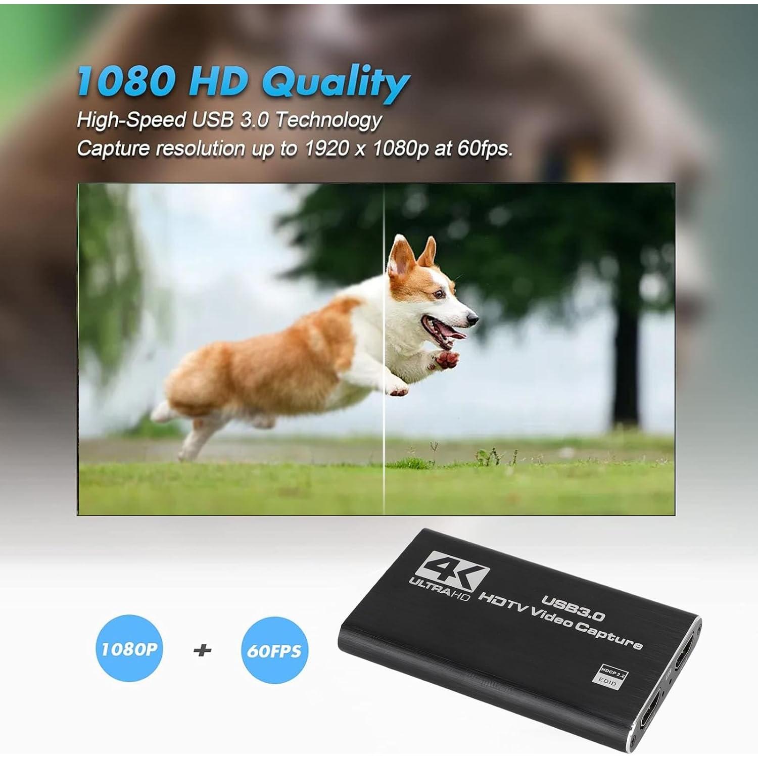 Tarjeta de Captura de Video 4K Bewinner HDMI a USB 3.0 1080P 60FPS