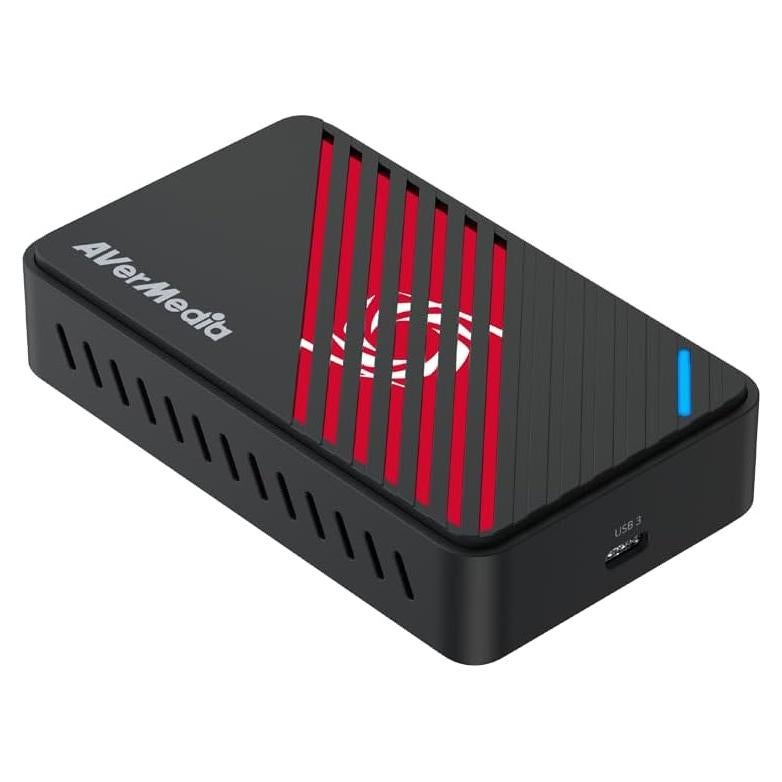 AVerMedia 4K HDMI Capture Card for Streaming, PS5, Xbox, Nintendo Switch, PC, USB 3.2 Game Capture Device for Twitch, OBS, YouTube, Discord, Low Latency Recording, GC553Pro Live Gamer Ultra S