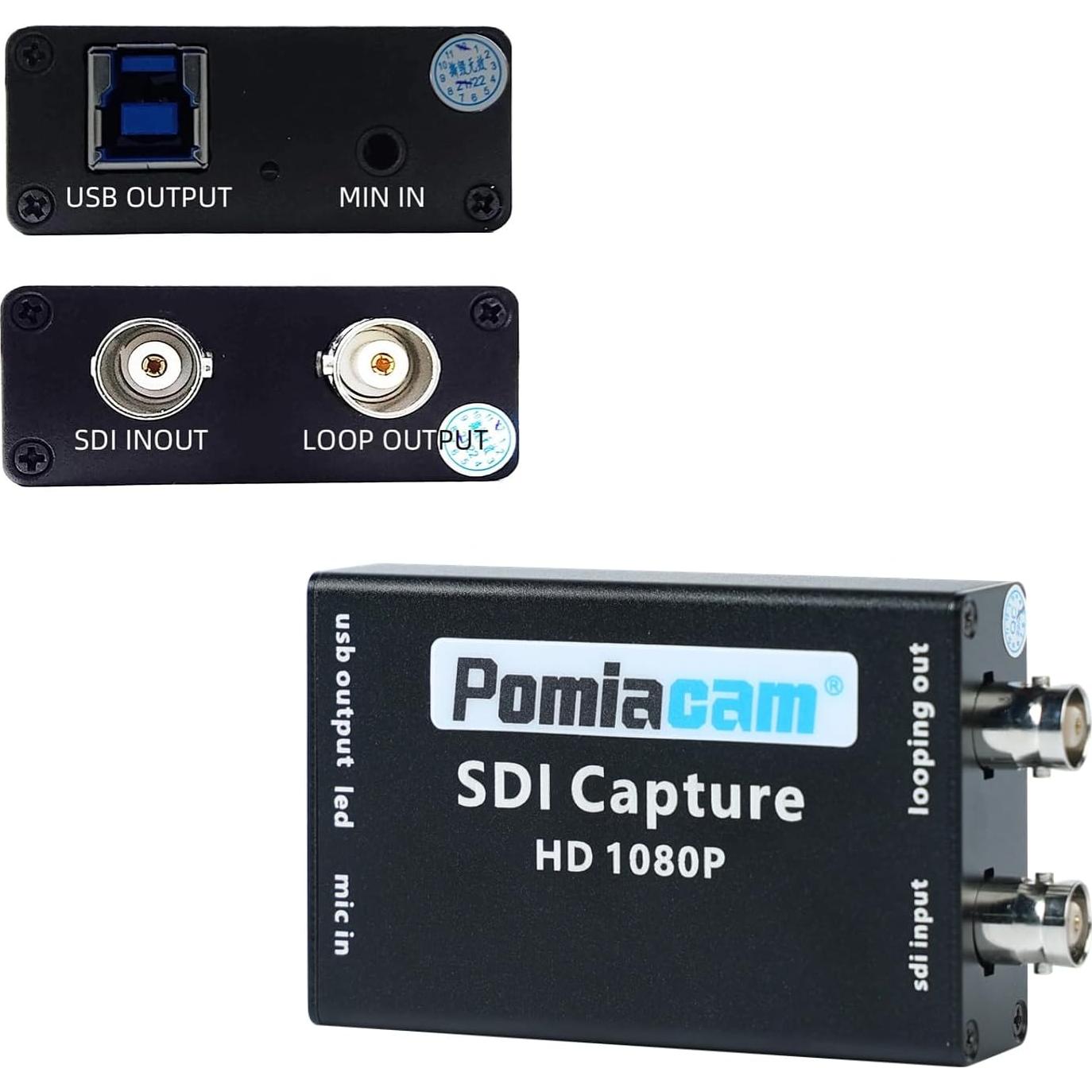 Tarjeta de Captura SDI a USB 3.0 POMIACAM 1080P Plug and Play