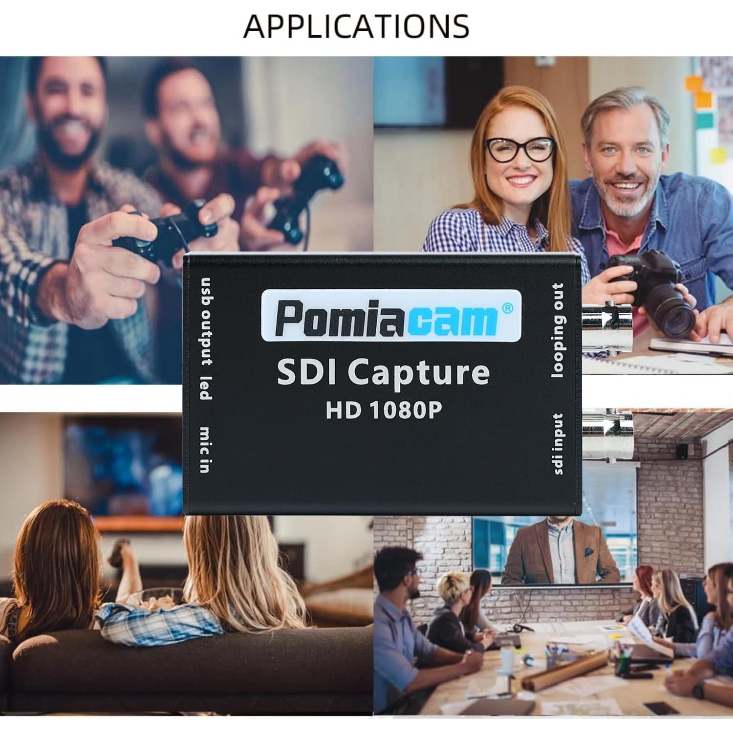 Tarjeta de Captura SDI a USB 3.0 POMIACAM 1080P Plug and Play