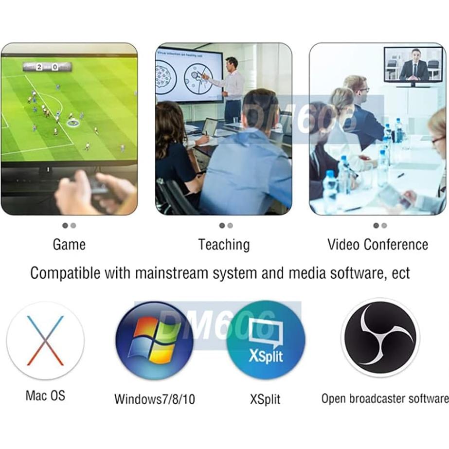 Adaptador Captura HDMI Doble AllAboutAdapters DM314H 4K