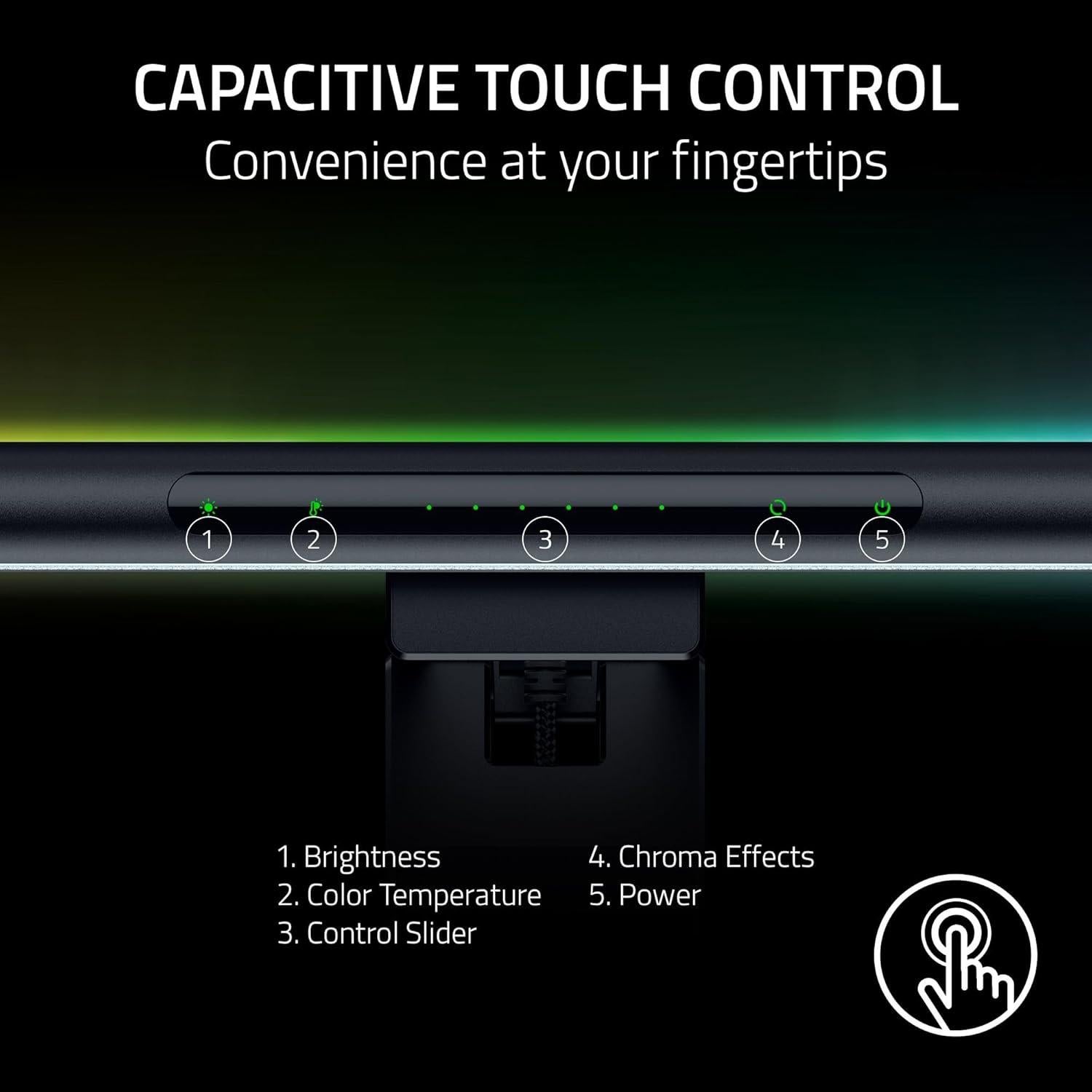 Barra de Luz LED Razer Aether para Monitor - RGB, 1.79 kg