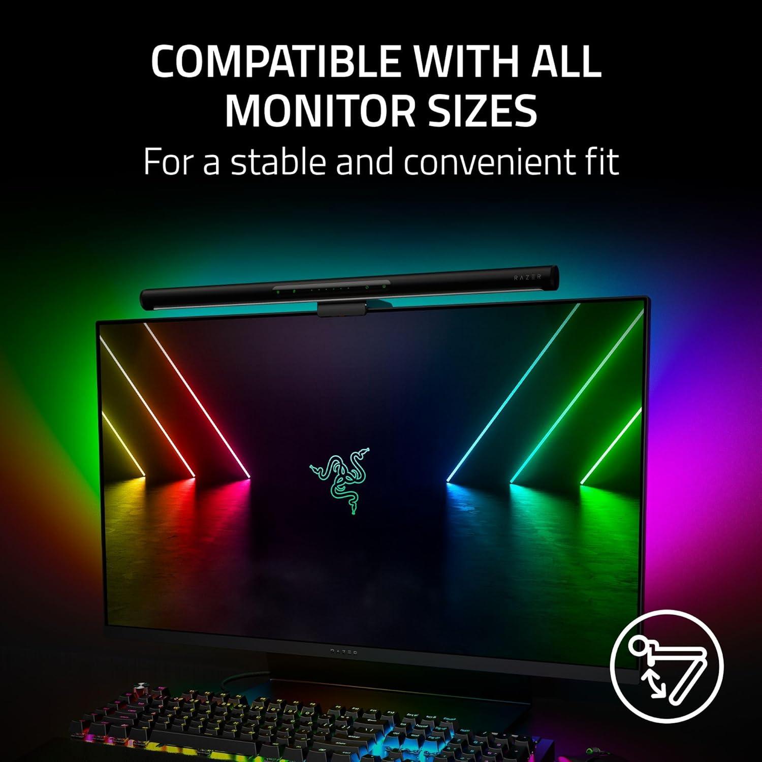 Barra de Luz LED Razer Aether para Monitor - RGB, 1.79 kg