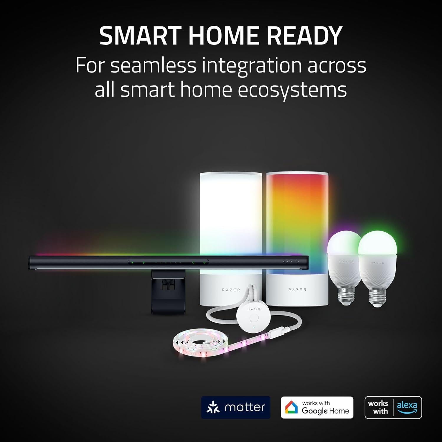 Barra de Luz LED Razer Aether para Monitor - RGB, 1.79 kg