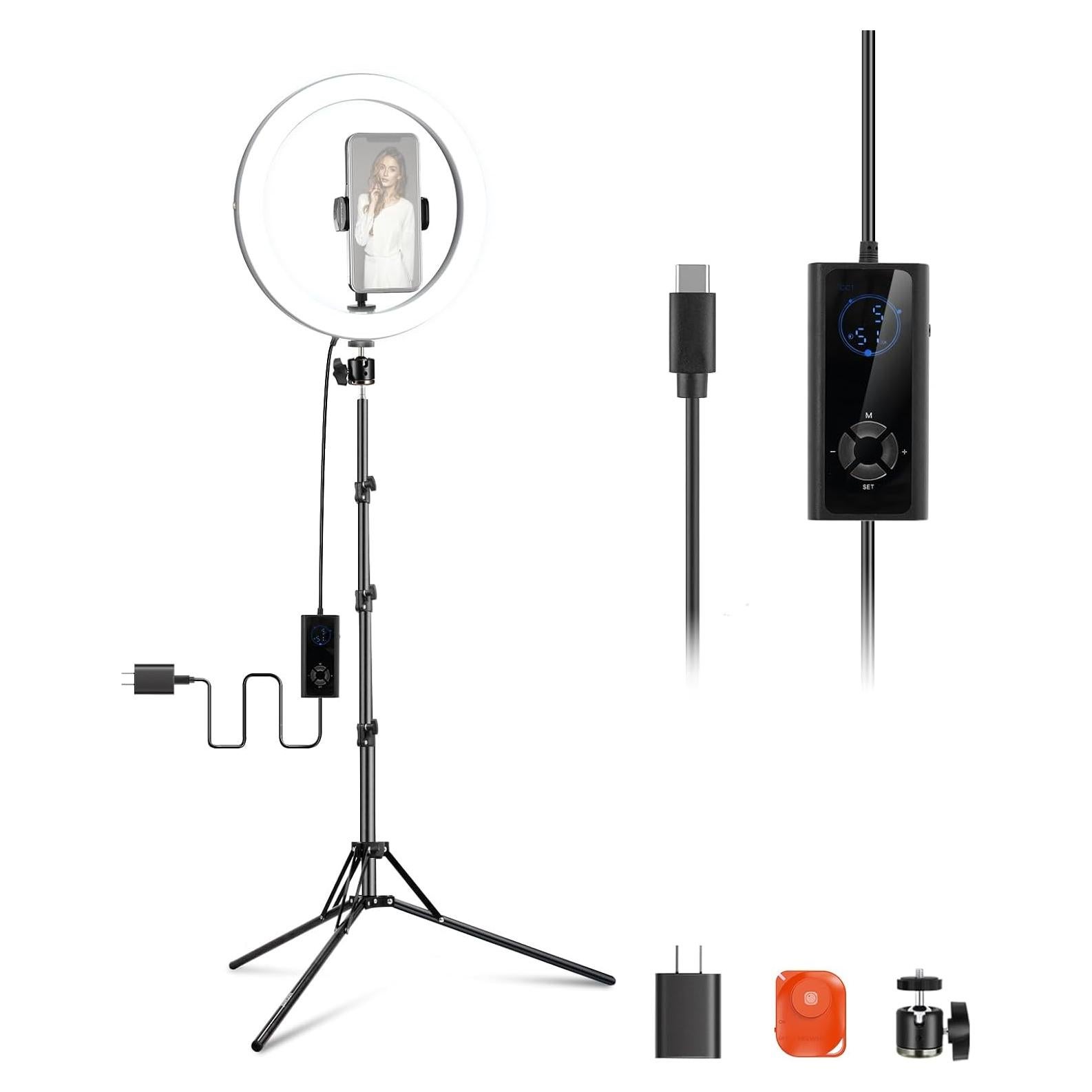 Luz de Anillo LED NEEWER 30cm 24W Bi Color 2900-7000K