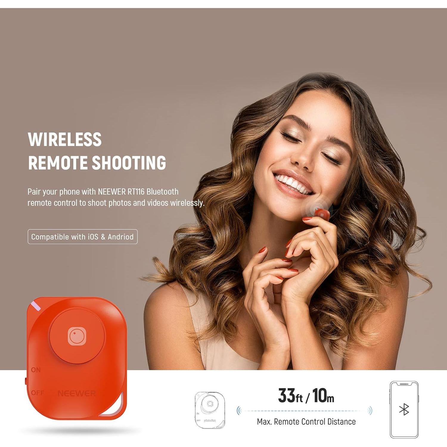 Luz de Anillo LED NEEWER 30cm 24W Bi Color 2900-7000K