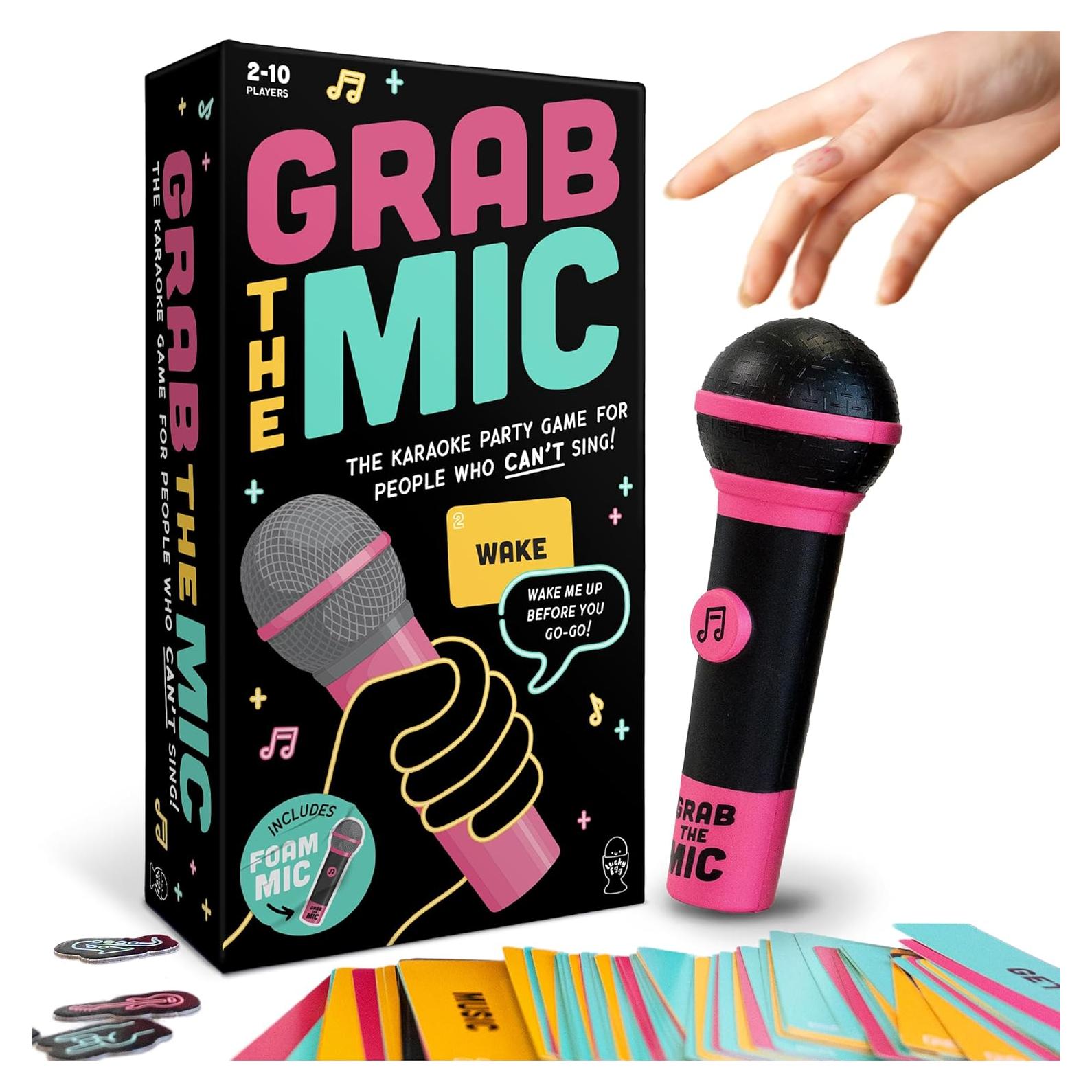 Juego de Karaoke Familiar Lucky Egg Grab The Mic 250 Letras