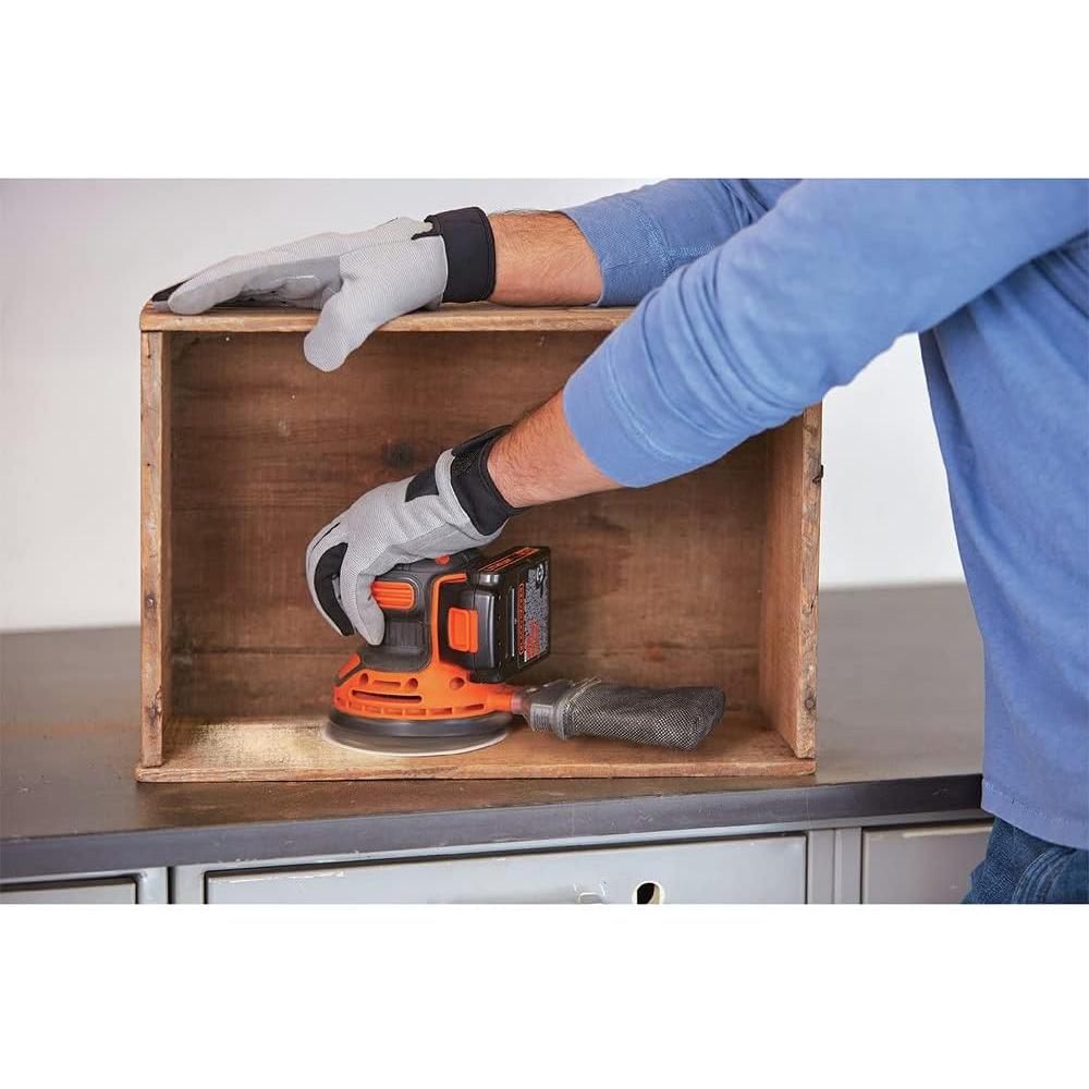 Lijadora Orbital BLACK+DECKER 20V Inalámbrica 12000 OPM