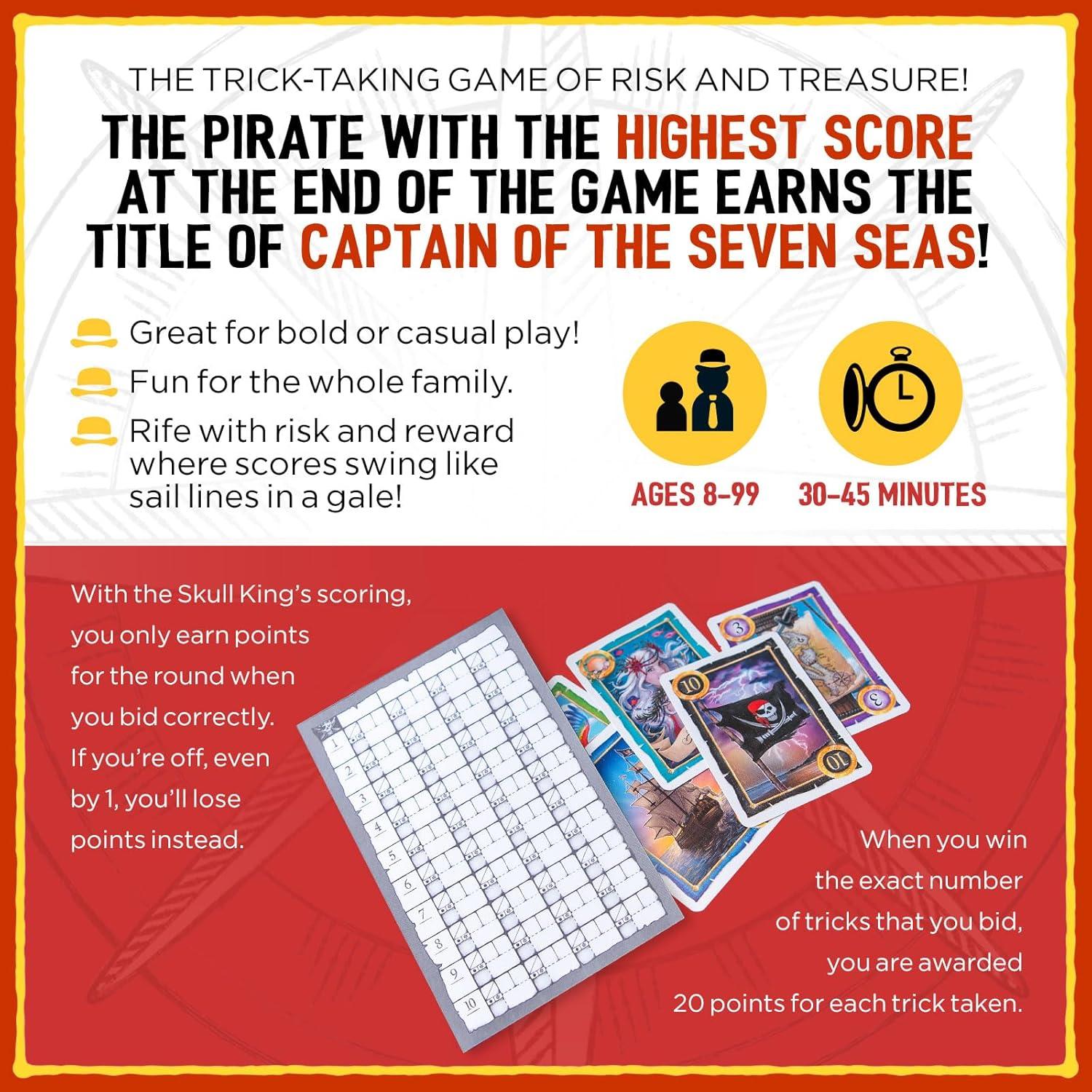 Juego de cartas Skull King Grandpa Beck - 2-8 jugadores