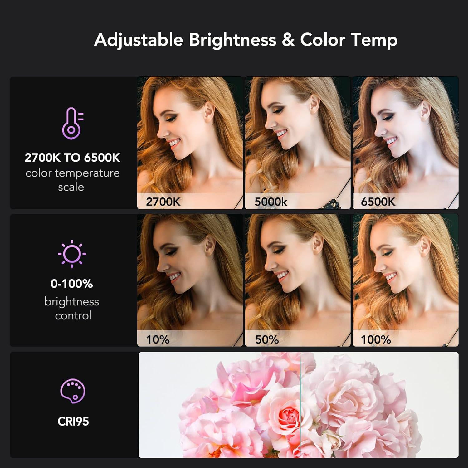 Luz de Streaming LED NearStream SL10B con Brillo Ajustable